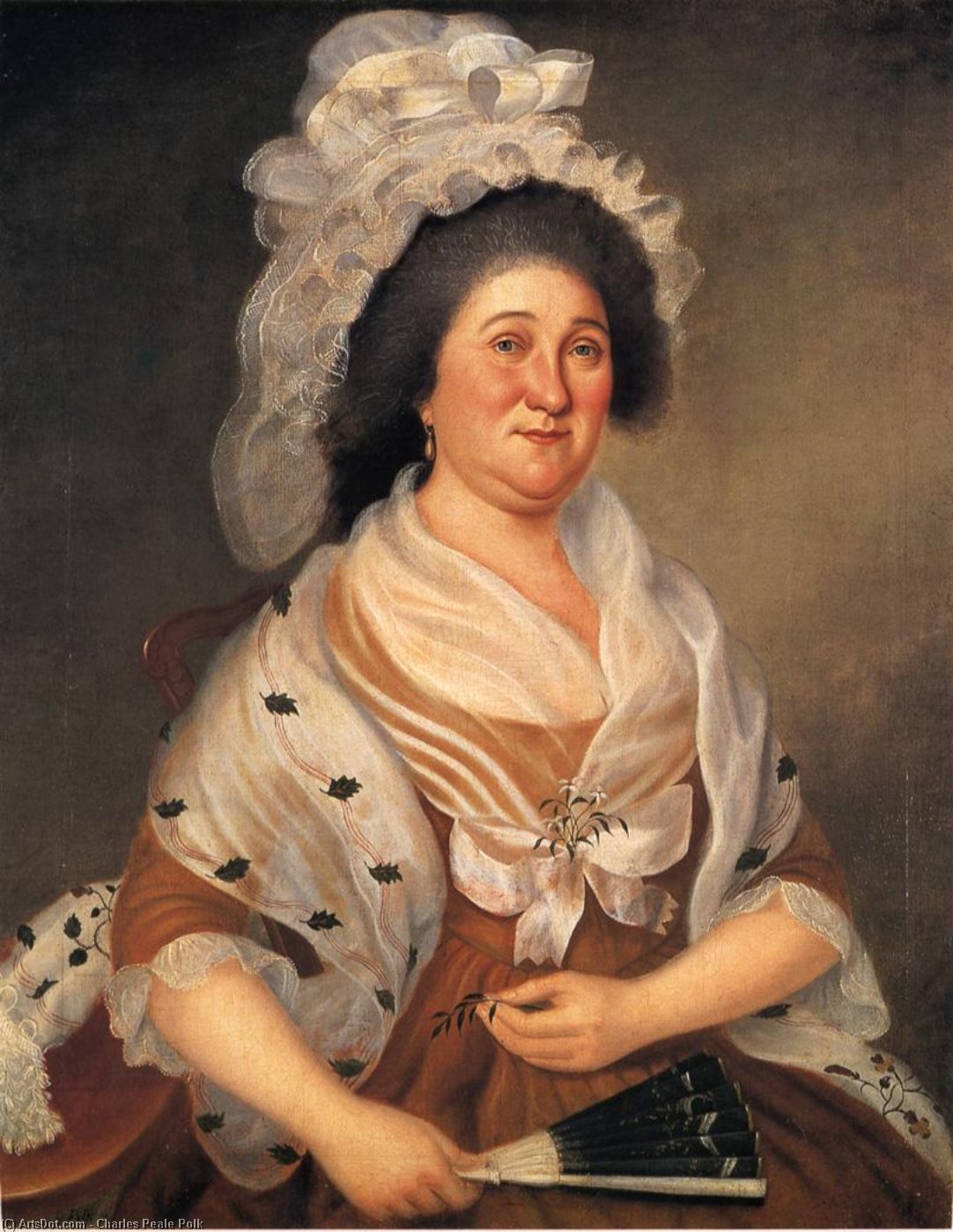 Order Oil Painting Replica Mrs. Elijah Etting, 1792 by Charles Peale Polk (1767-1822, United States) | ArtsDot.com
