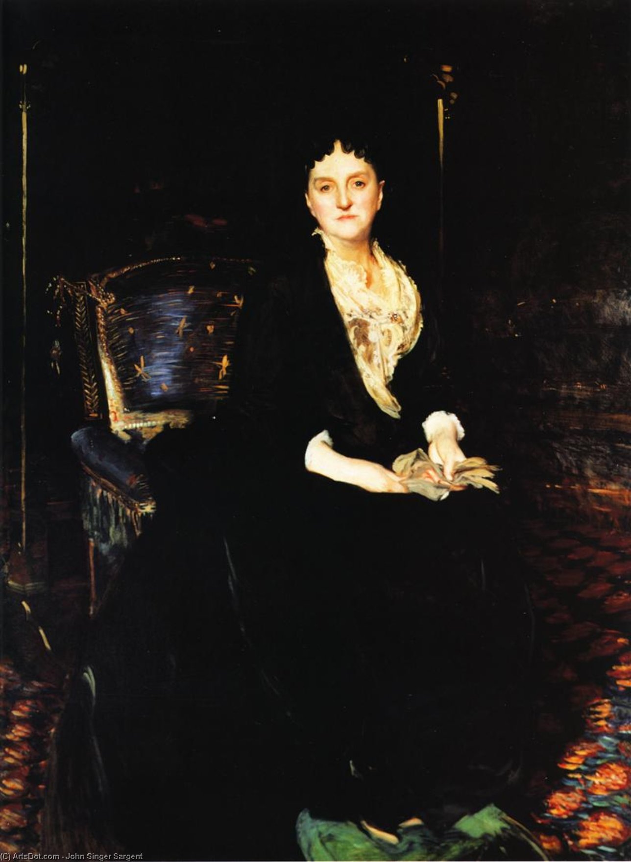 Buy Museum Art Reproductions Mrs. William Henry Vanderbilt, 1888 by John Singer Sargent (1856-1925, Italy) | ArtsDot.com