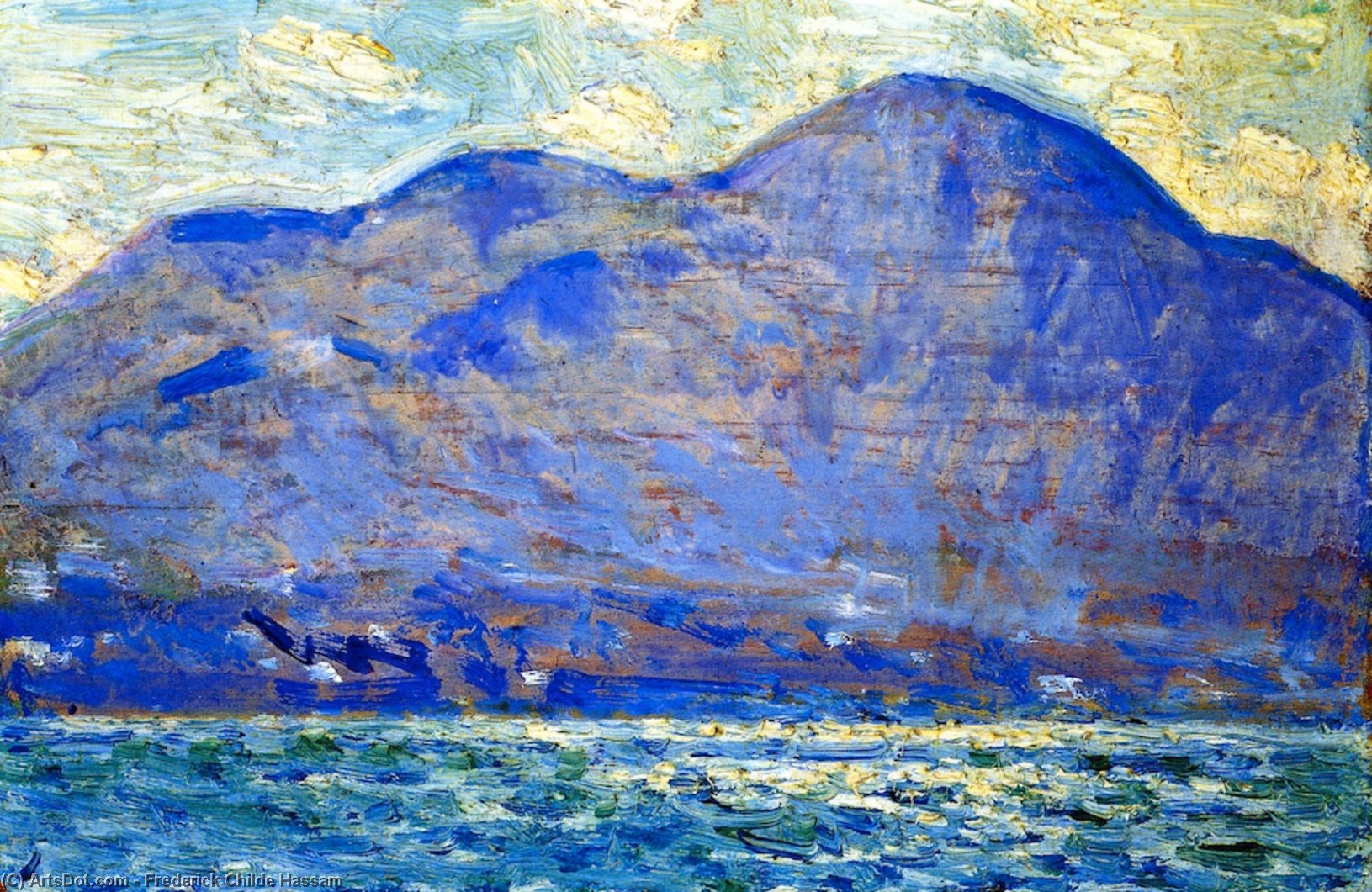 Buy Museum Art Reproductions Mt. Beacon at Newburgh, 1916 by Frederick Childe Hassam (1859-1935, United States) | ArtsDot.com