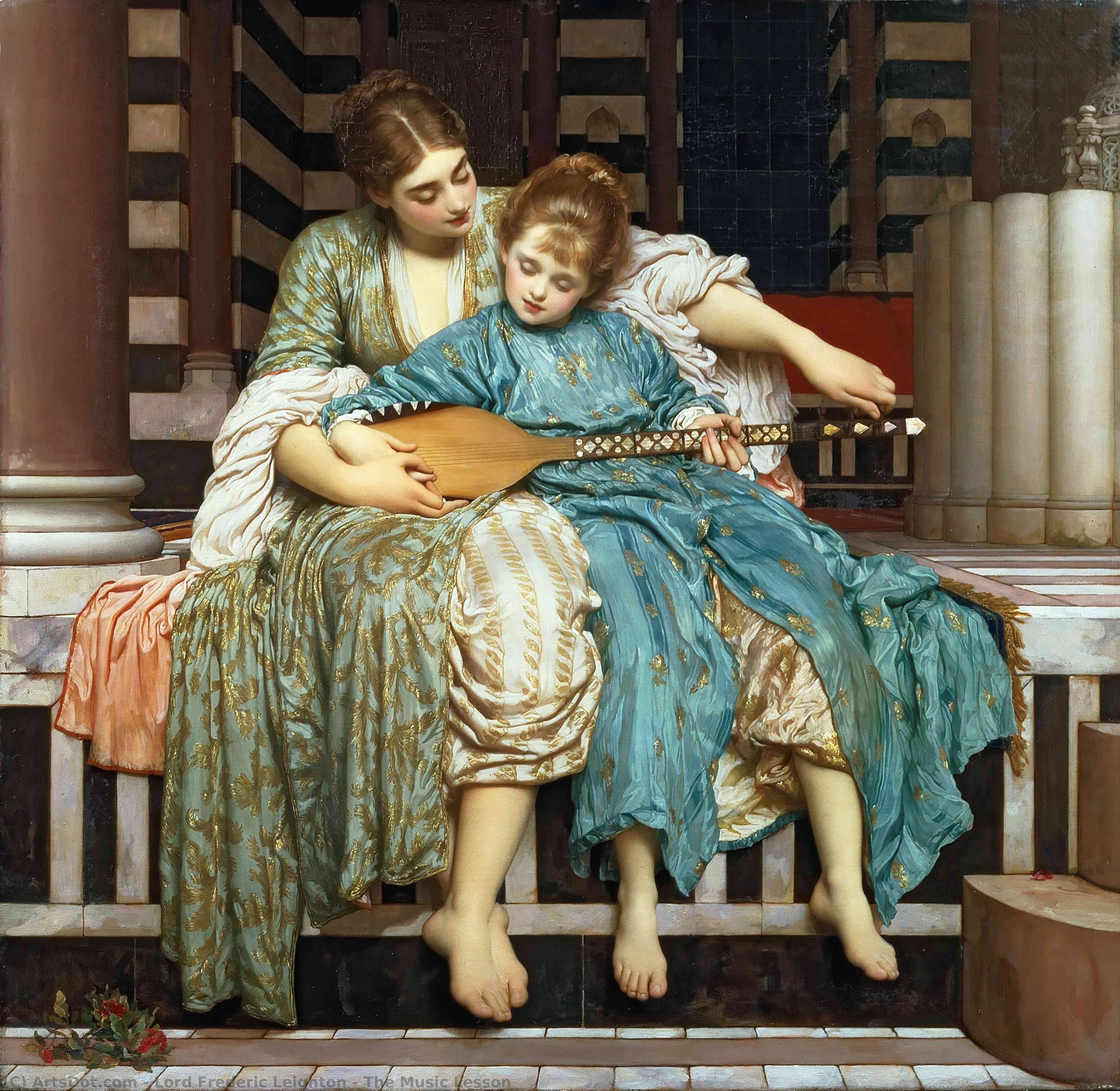 Buy Museum Art Reproductions The Music Lesson, 1877 by Lord Frederic Leighton | ArtsDot.com