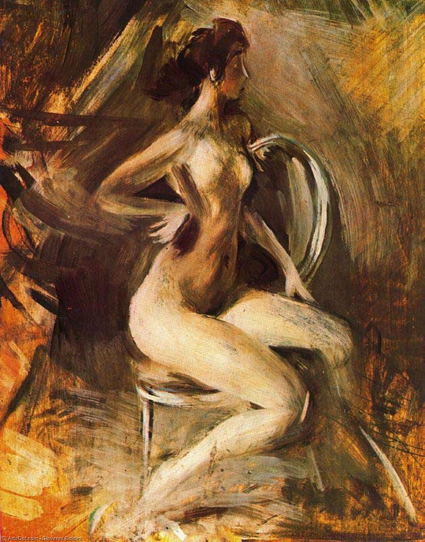 Buy Museum Art Reproductions Nude by Giovanni Boldini (1842-1931, Italy) | ArtsDot.com