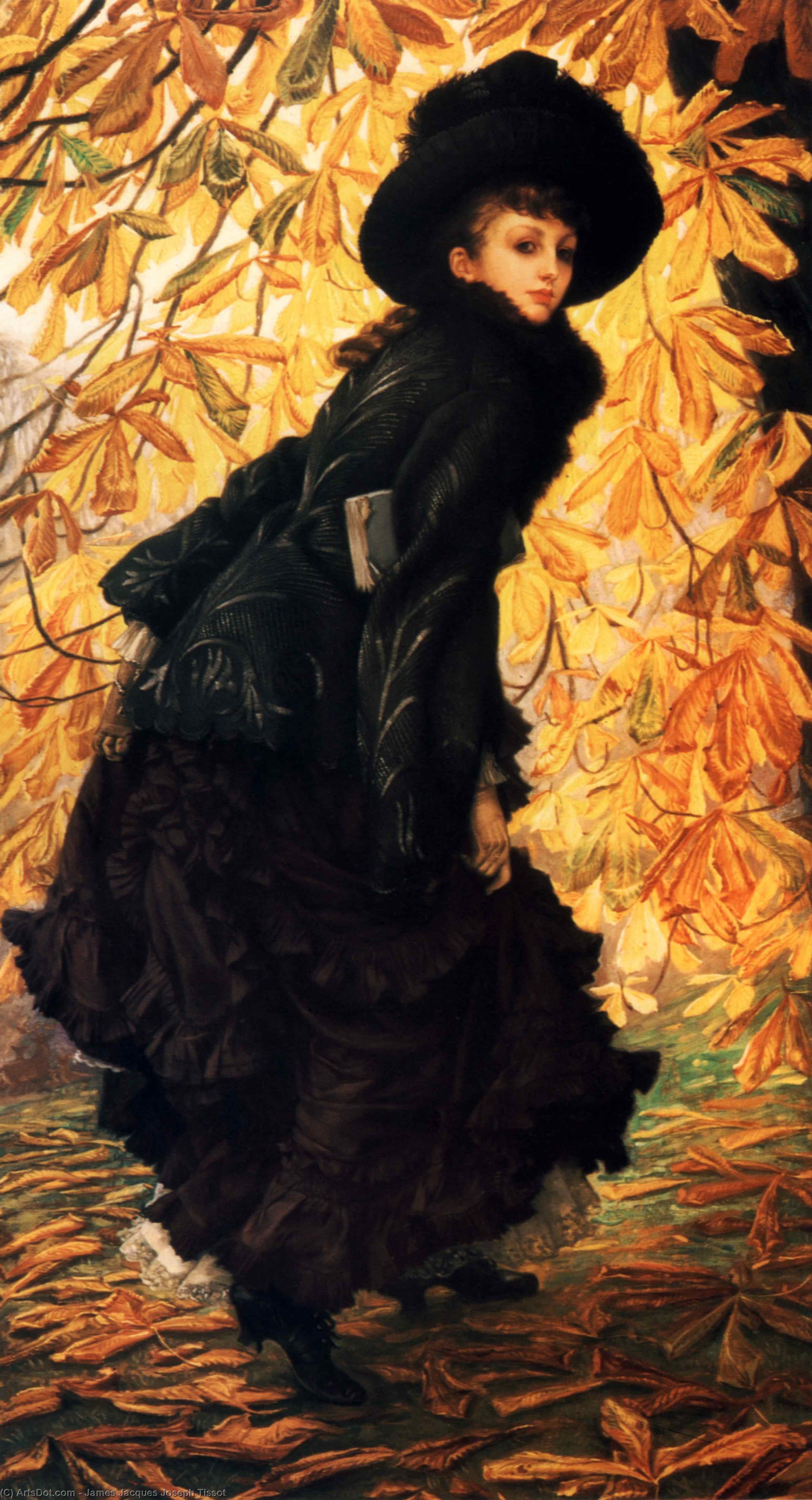 順序 絵画のコピー 10月, 1878 バイ James Jacques Joseph Tissot (1836-1902, France) | ArtsDot.com