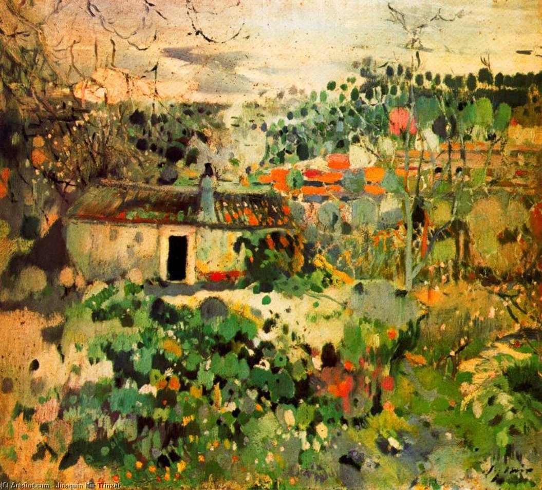 Order Oil Painting Replica Paisaje by Joaquin Mir Trinxet (1873-1940, Spain) | ArtsDot.com