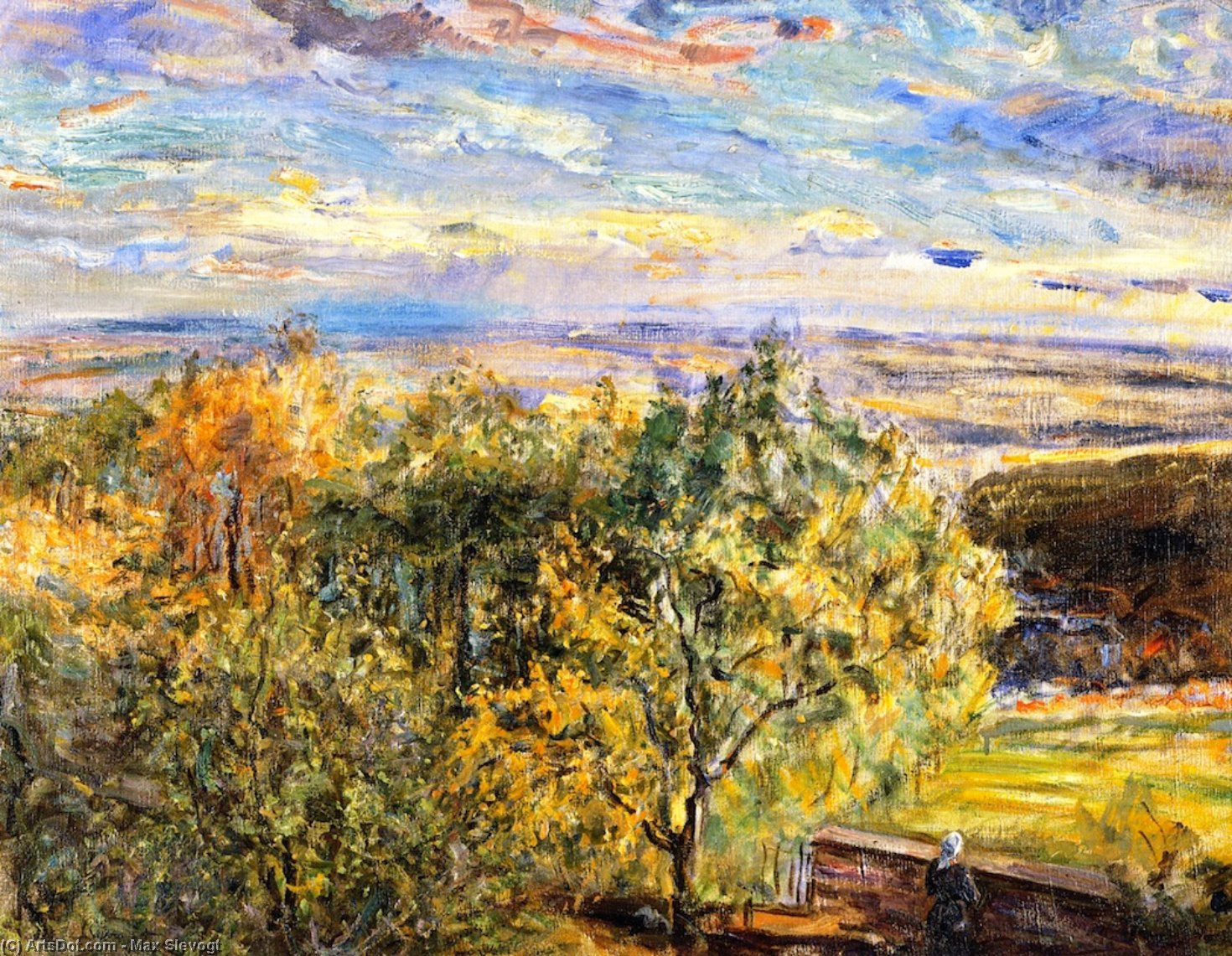 Order Paintings Reproductions Palatinate Landscape, 1923 by Max Slevogt (1868-1932, Germany) | ArtsDot.com