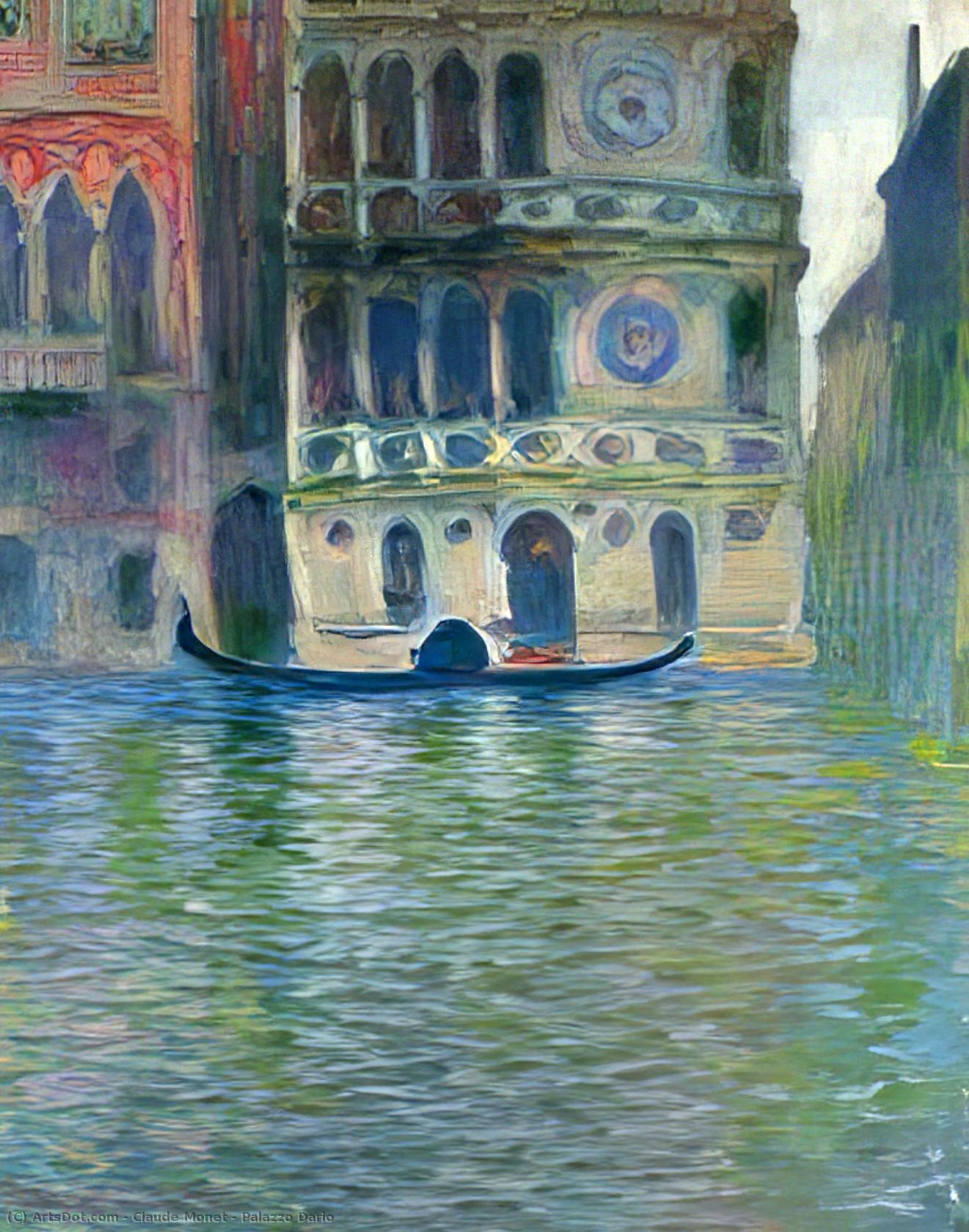Buy Museum Art Reproductions Palazzo Dario, 1908 by Claude Monet (1840-1926, France) | ArtsDot.com