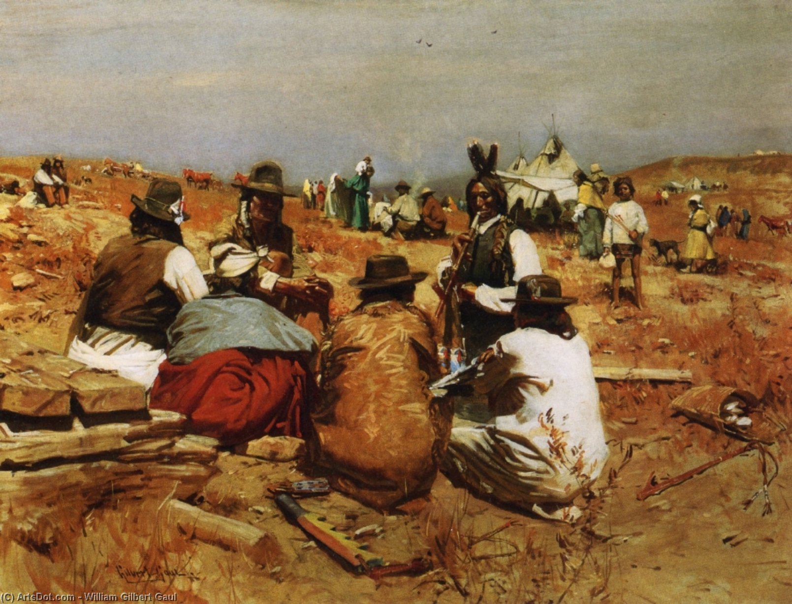 Order Oil Painting Replica Peace Conference by William Gilbert Gaul (1855-1919, United States) | ArtsDot.com