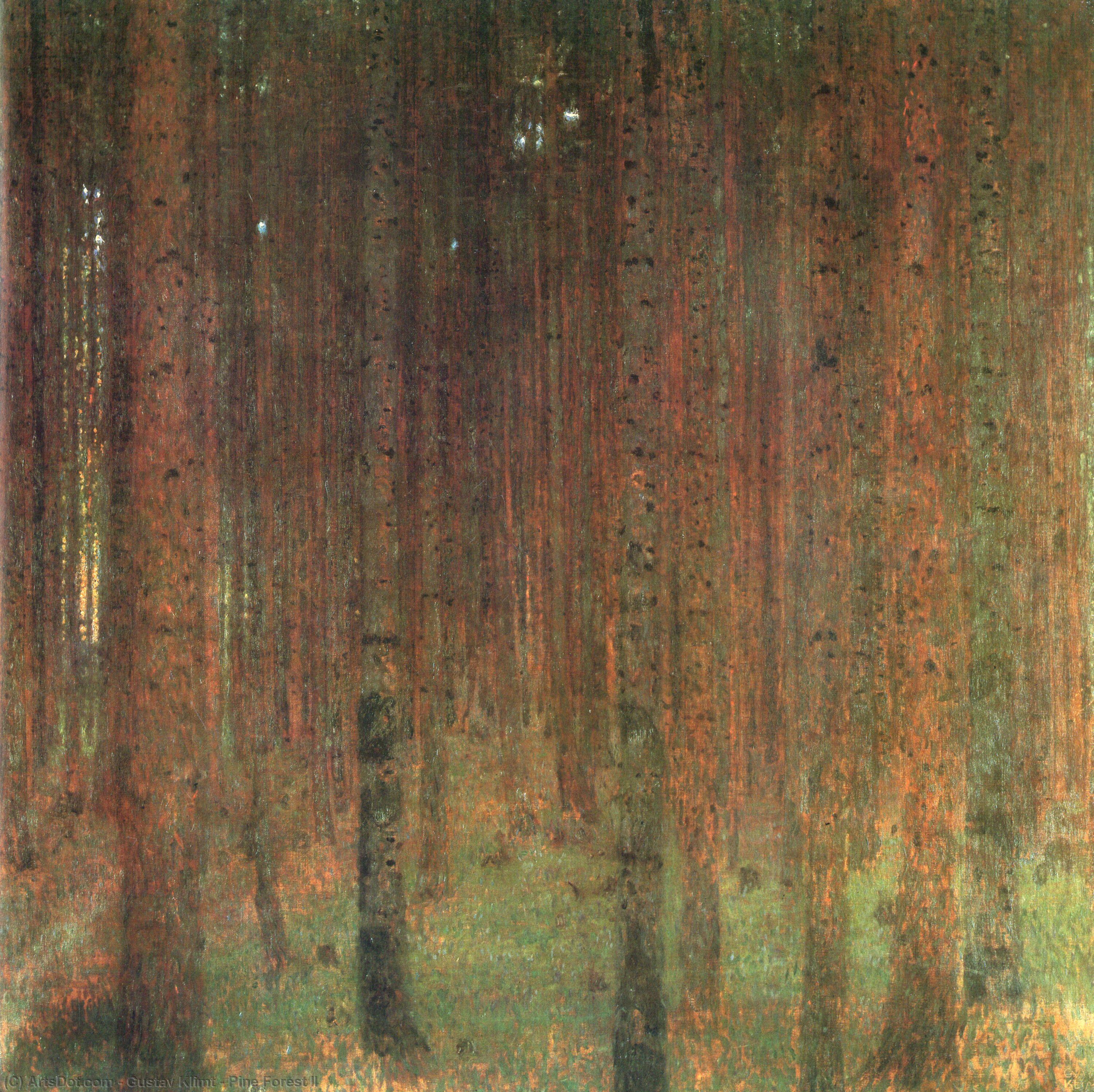 Order Artwork Replica Pine Forest II, 1901 by Gustav Klimt | ArtsDot.com
