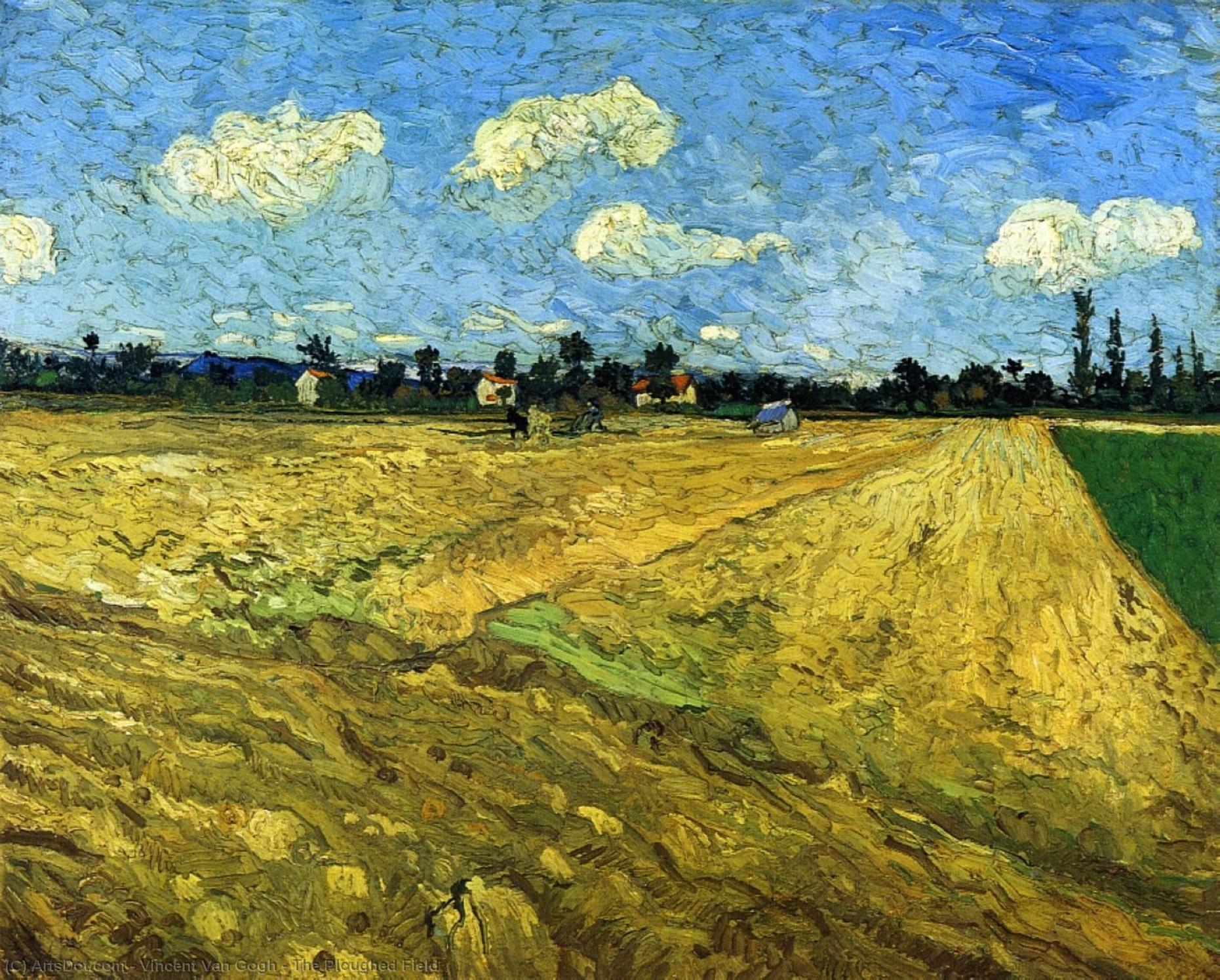 Order Oil Painting Replica The Ploughed Field, 1888 by Vincent Van Gogh (1853-1890, Netherlands) | ArtsDot.com