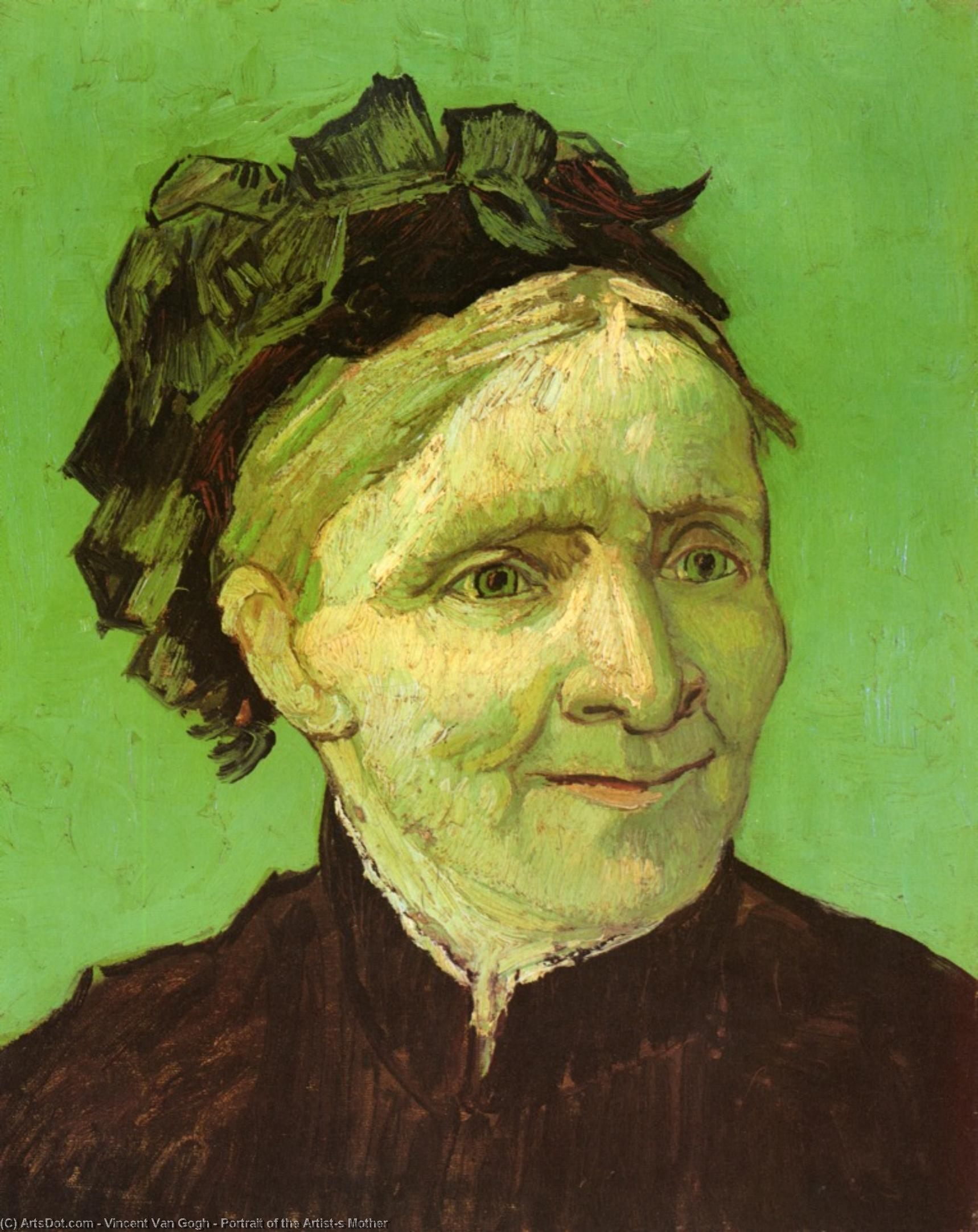 Order Art Reproductions Portrait of the Artist`s Mother, 1888 by Vincent Van Gogh (1853-1890, Netherlands) | ArtsDot.com