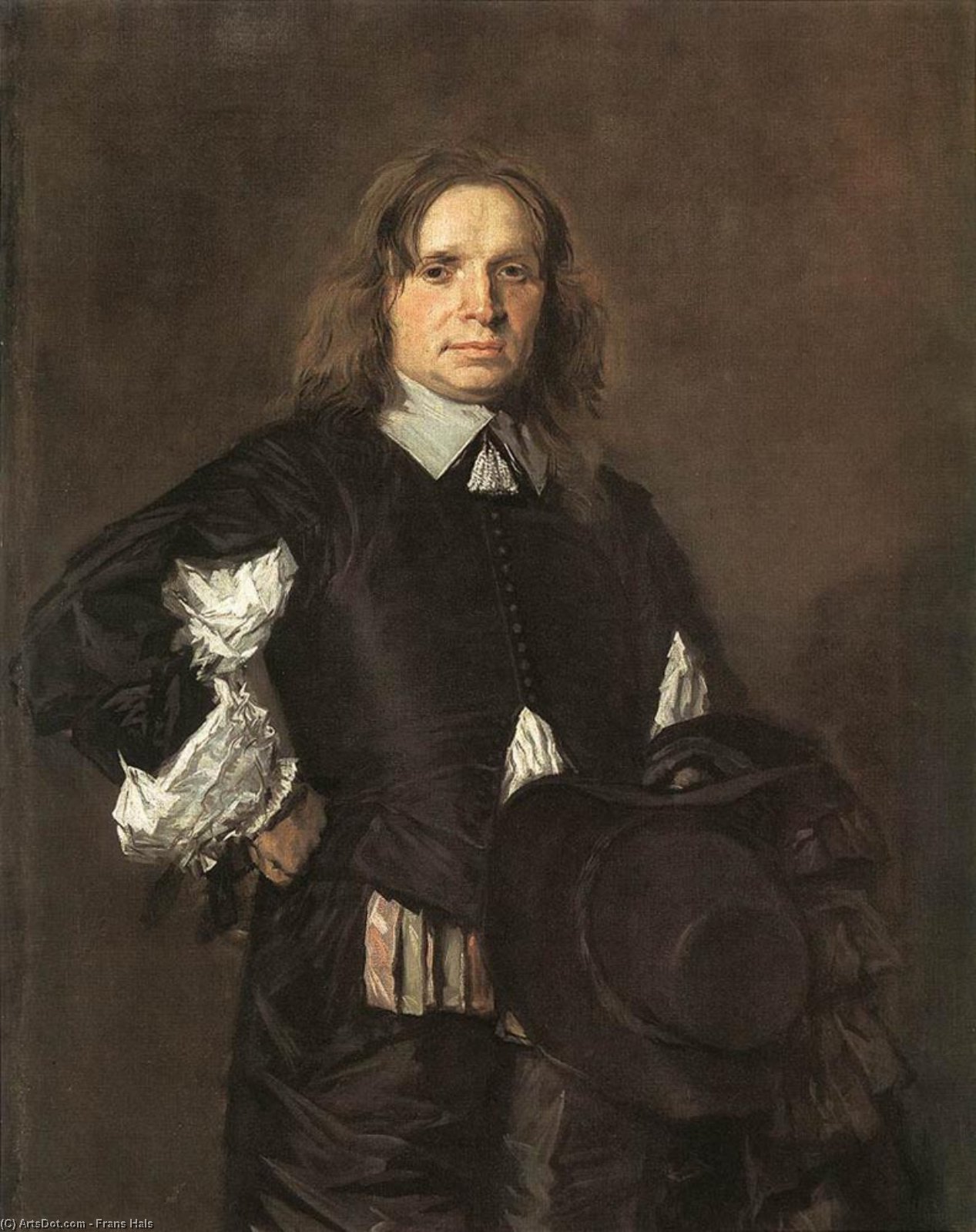 Order Artwork Replica Portrait of a Man (13), 1650 by Frans Hals (1580-1666, Belgium) | ArtsDot.com