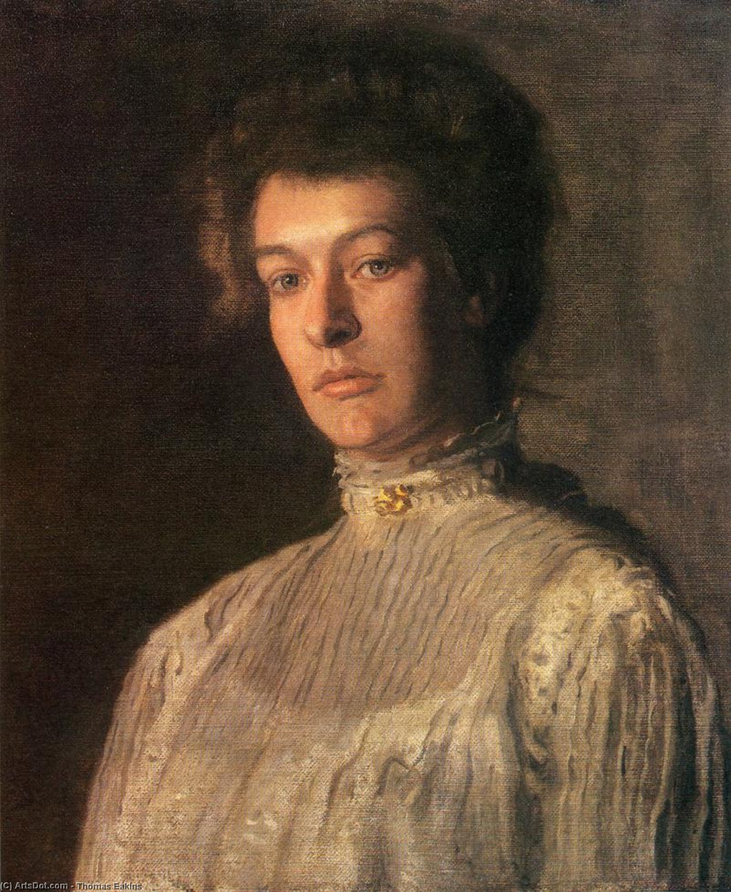 Order Oil Painting Replica Portrait of Mrs. Kern Dodge (Helen Peterson Greene), 1904 by Thomas Eakins (1844-1916, United States) | ArtsDot.com
