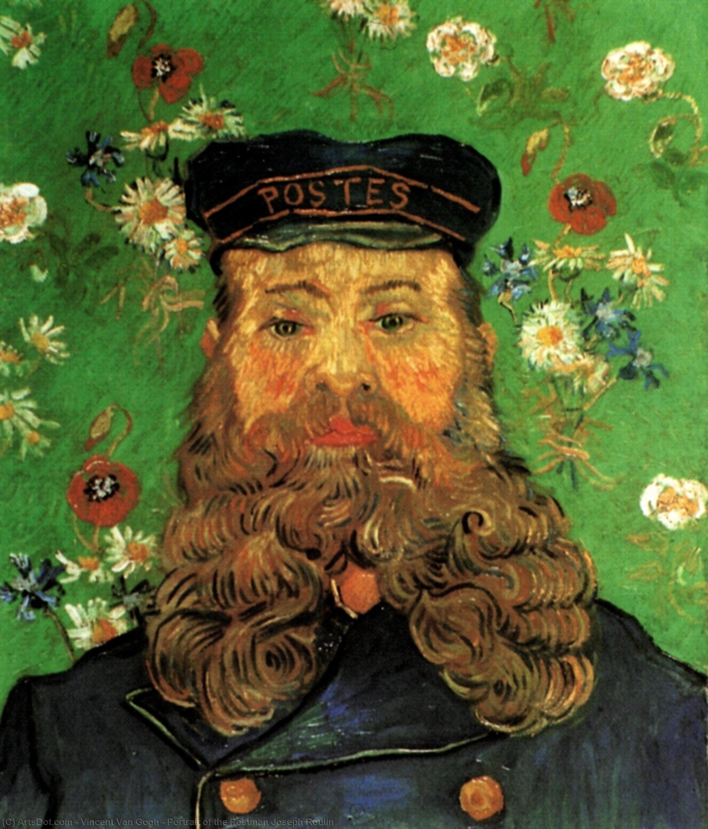 Order Oil Painting Replica Portrait of the Postman Joseph Roulin, 1889 by Vincent Van Gogh (1853-1890, Netherlands) | ArtsDot.com