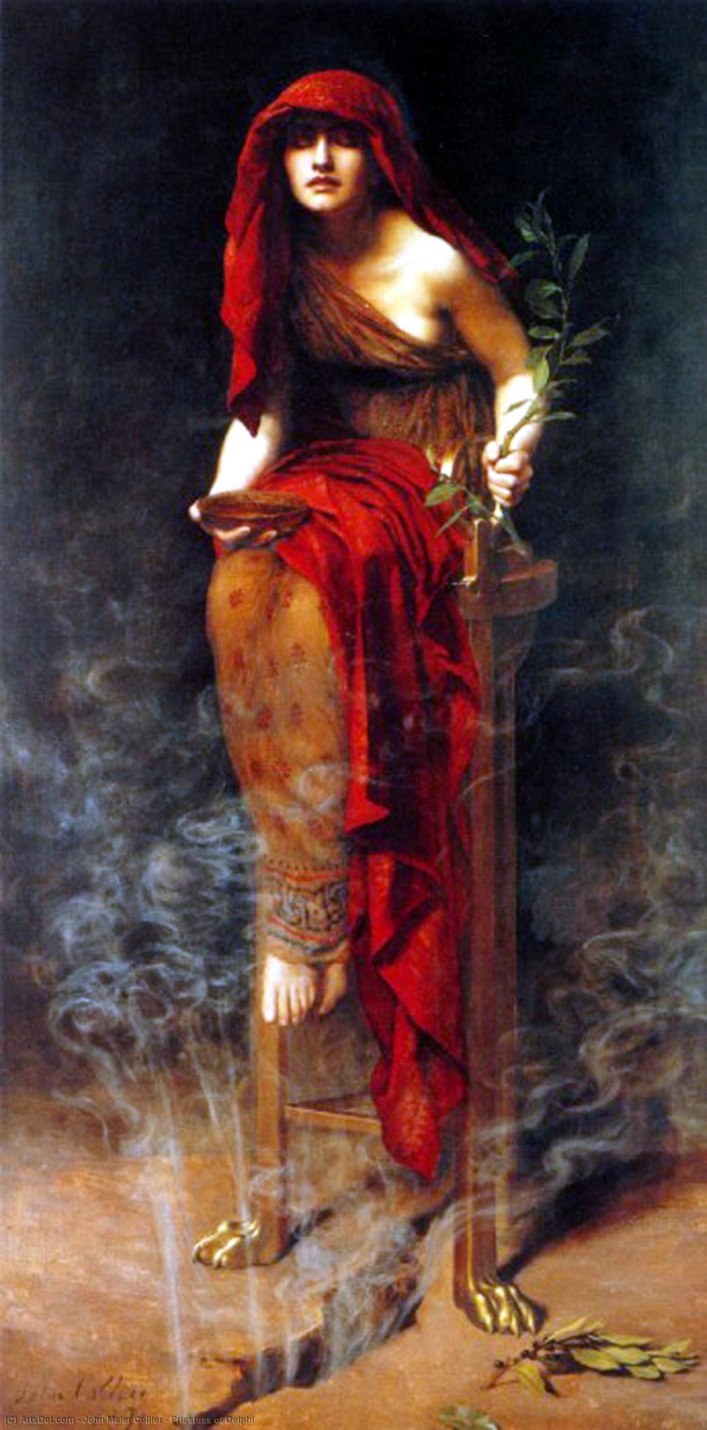 Buy Museum Art Reproductions Priestess of Delphi, 1891 by John Maler Collier (1850-1934, United Kingdom) | ArtsDot.com