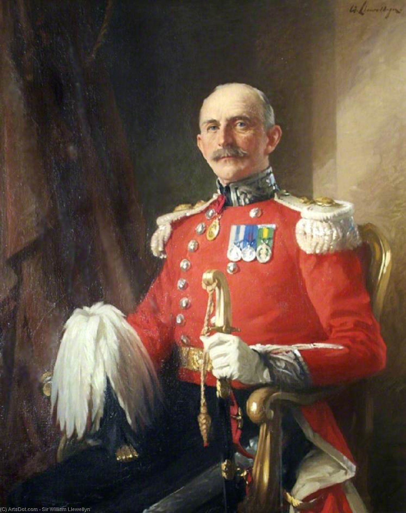 Order Oil Painting Replica The Right Honourable Lord Ashcombe, 1939 by Samuel Henry William Llewellyn (1858-1941) | ArtsDot.com