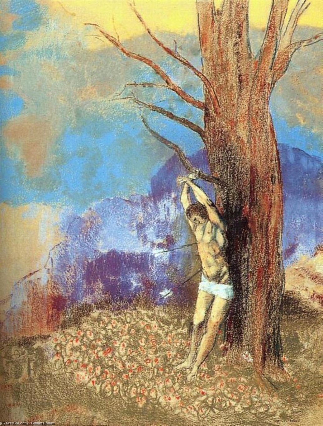 Order Art Reproductions Saint Sebastian, 1910 by Odilon Redon (1840-1916, France) | ArtsDot.com