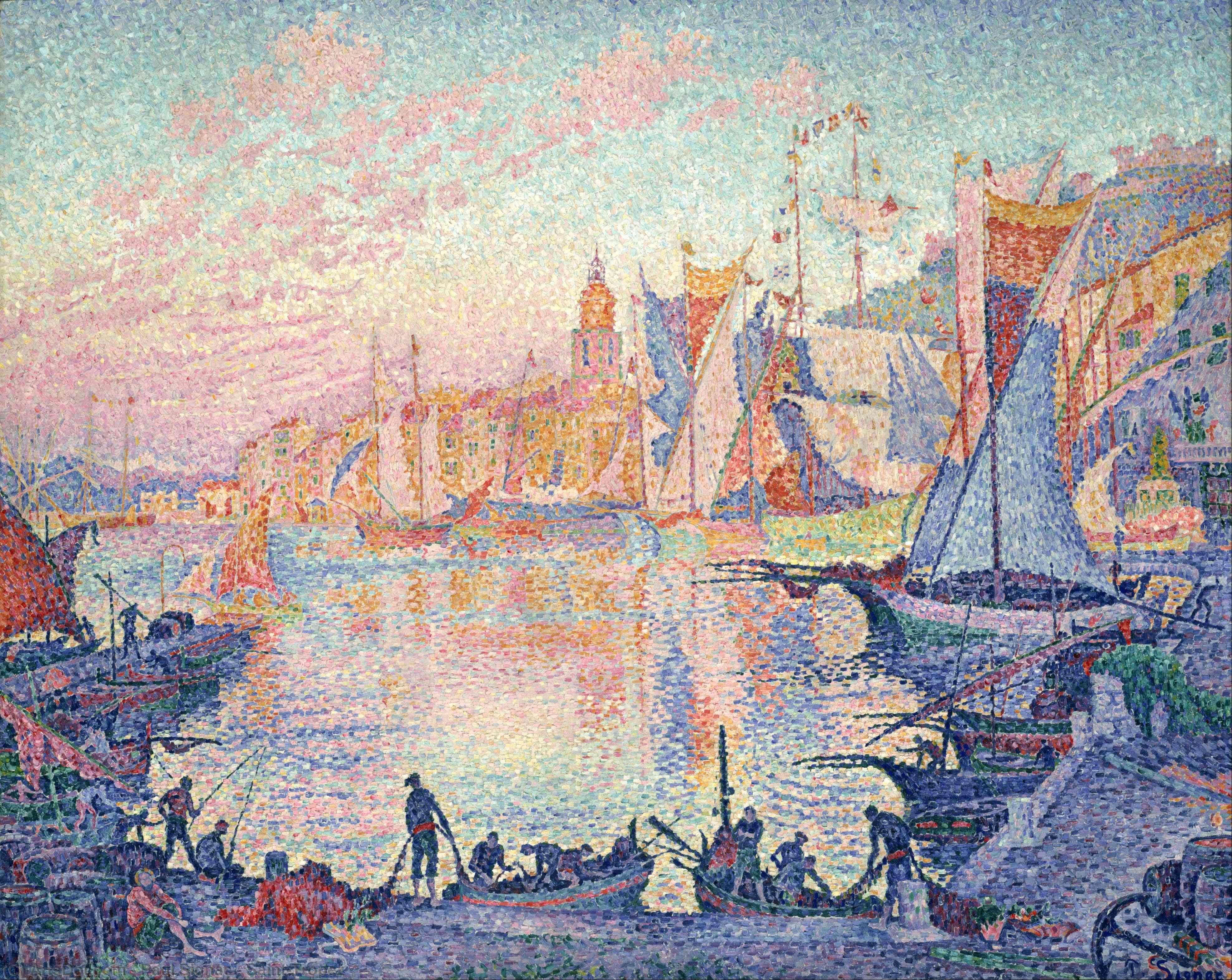Buy Museum Art Reproductions Saint-Tropez, 1901 by Paul Signac (1863-1935, France) | ArtsDot.com