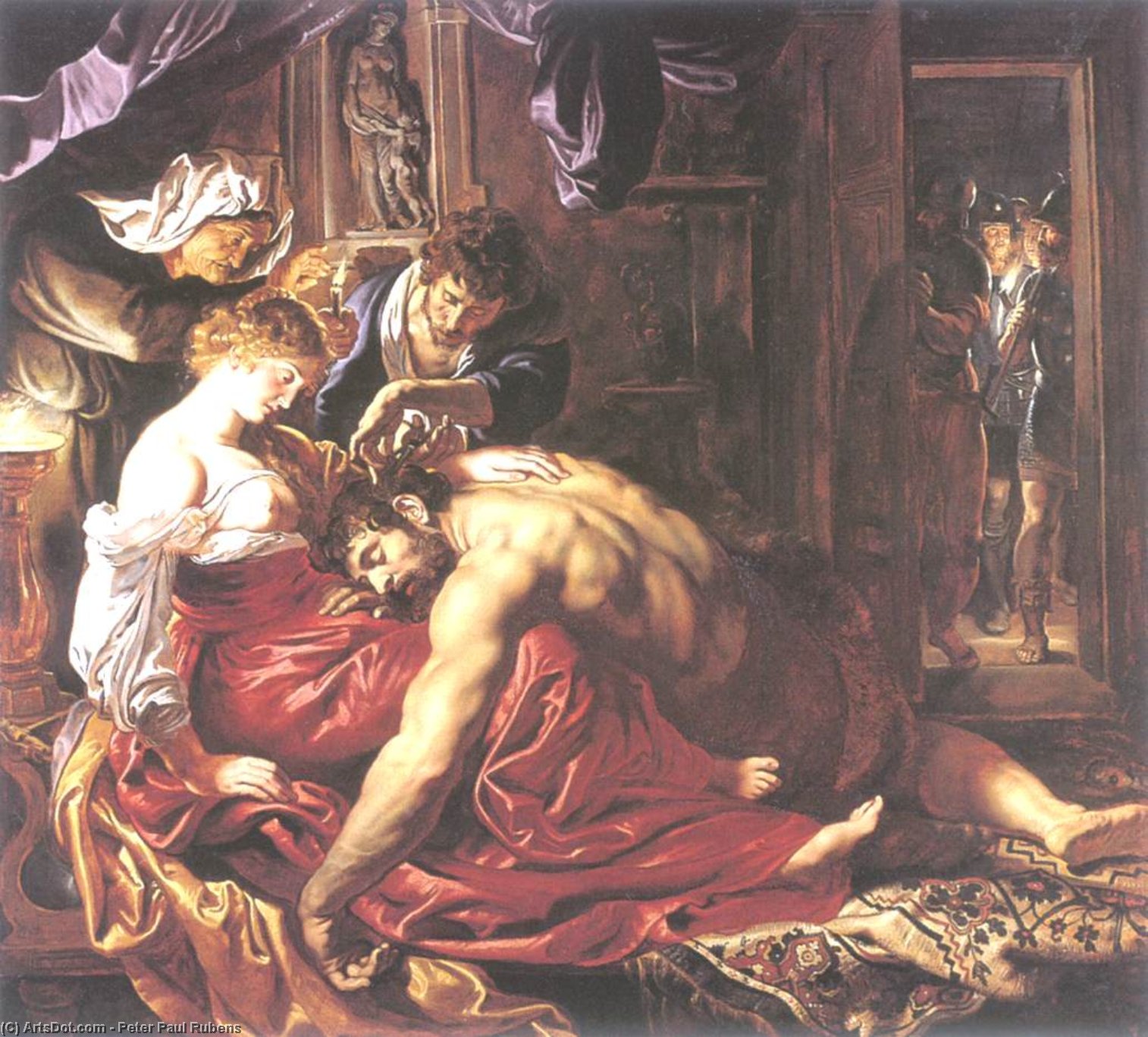 Order Art Reproductions Samson and Delilah, 1610 by Peter Paul Rubens (1577-1640, Germany) | ArtsDot.com