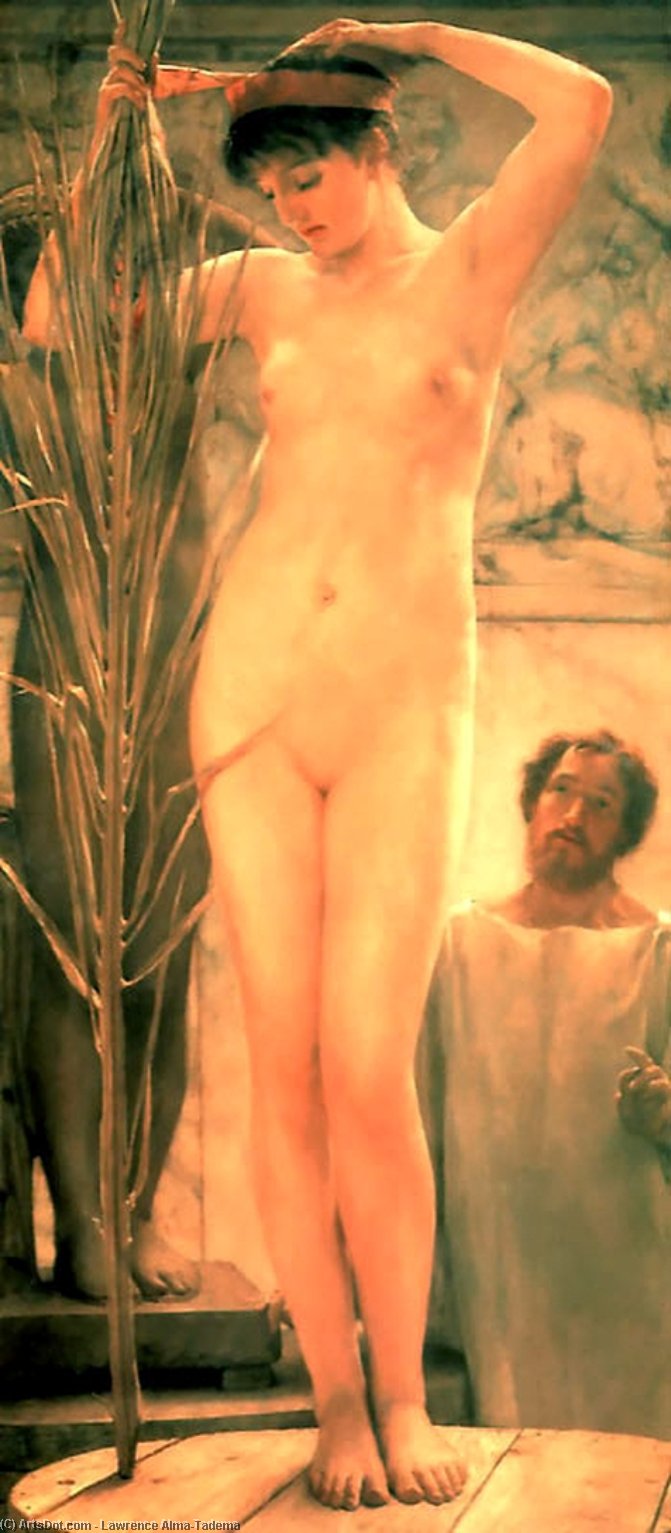 Order Oil Painting Replica A Sculptor`s Model (also known as Venus Esquilina), 1877 by Lawrence Alma-Tadema | ArtsDot.com