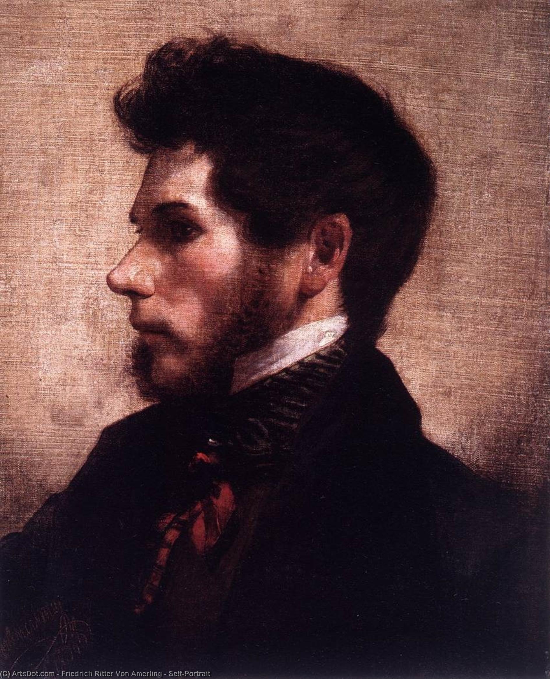Buy Museum Art Reproductions Self-Portrait, 1834 by Friedrich Ritter Von Amerling (1803-1887) | ArtsDot.com