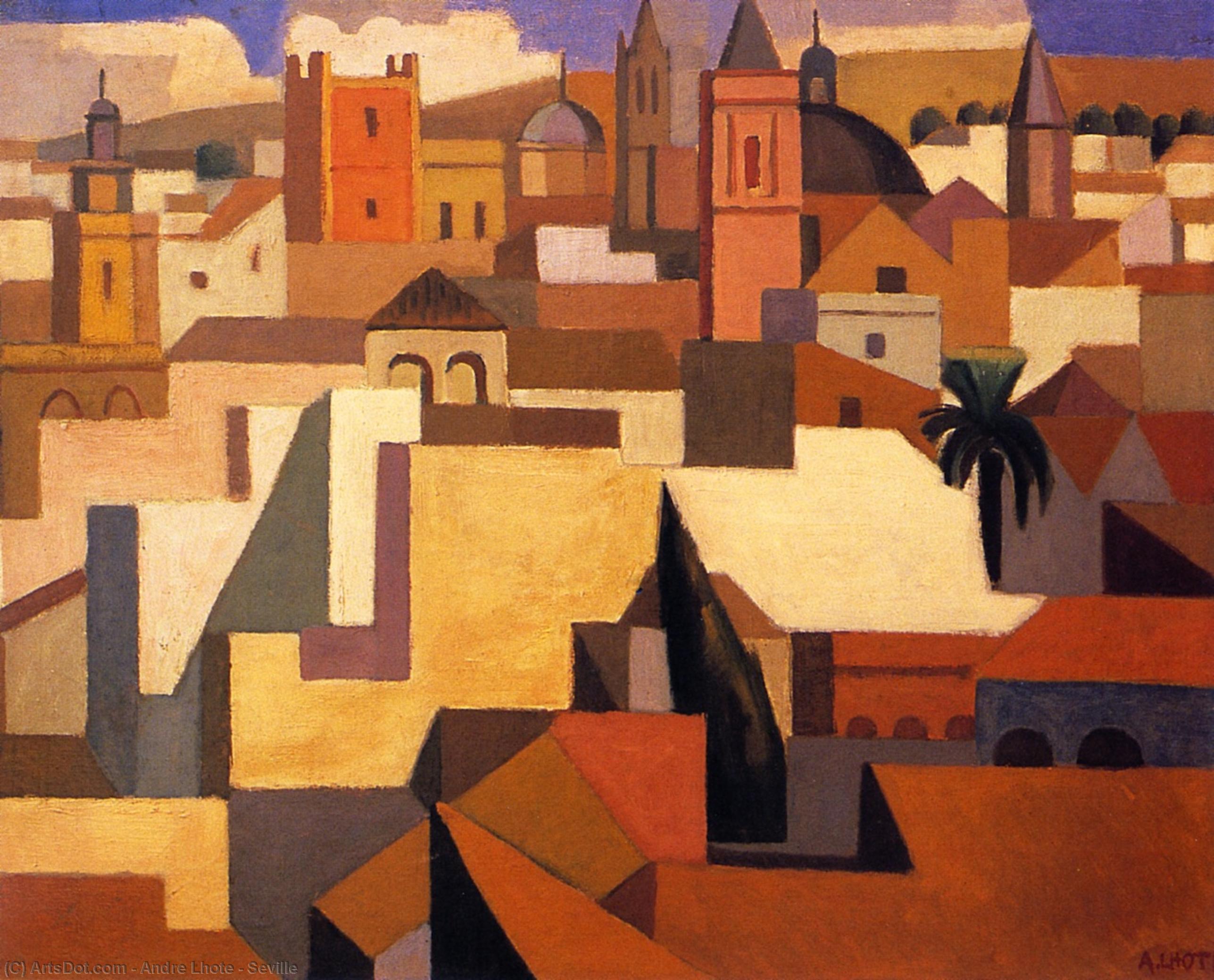 Order Oil Painting Replica Seville, 1922 by Andre Lhote (Inspired By) (1885-1962, France) | ArtsDot.com