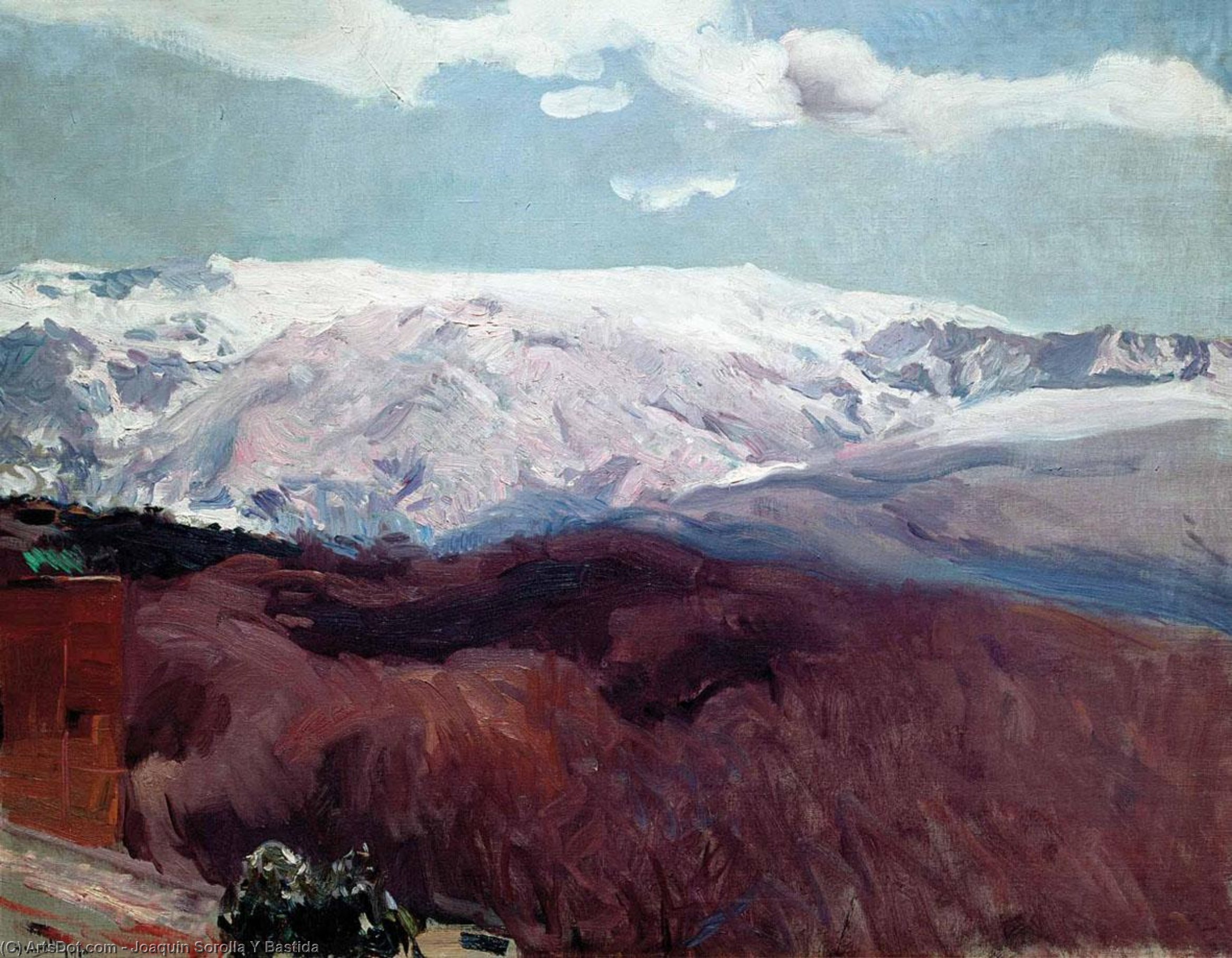 Order Oil Painting Replica Sierra Nevada in winter, 1910 by Joaquin Sorolla Y Bastida (1863-1923, Spain) | ArtsDot.com