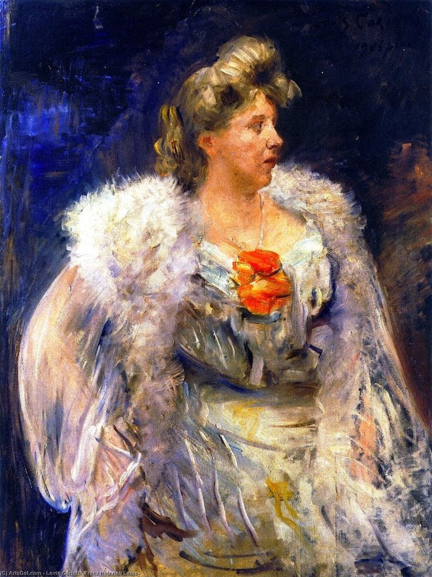 Buy Museum Art Reproductions The Singer Frieda Halbe, 1905 by Lovis Corinth (Franz Heinrich Louis) (1858-1925, Netherlands) | ArtsDot.com