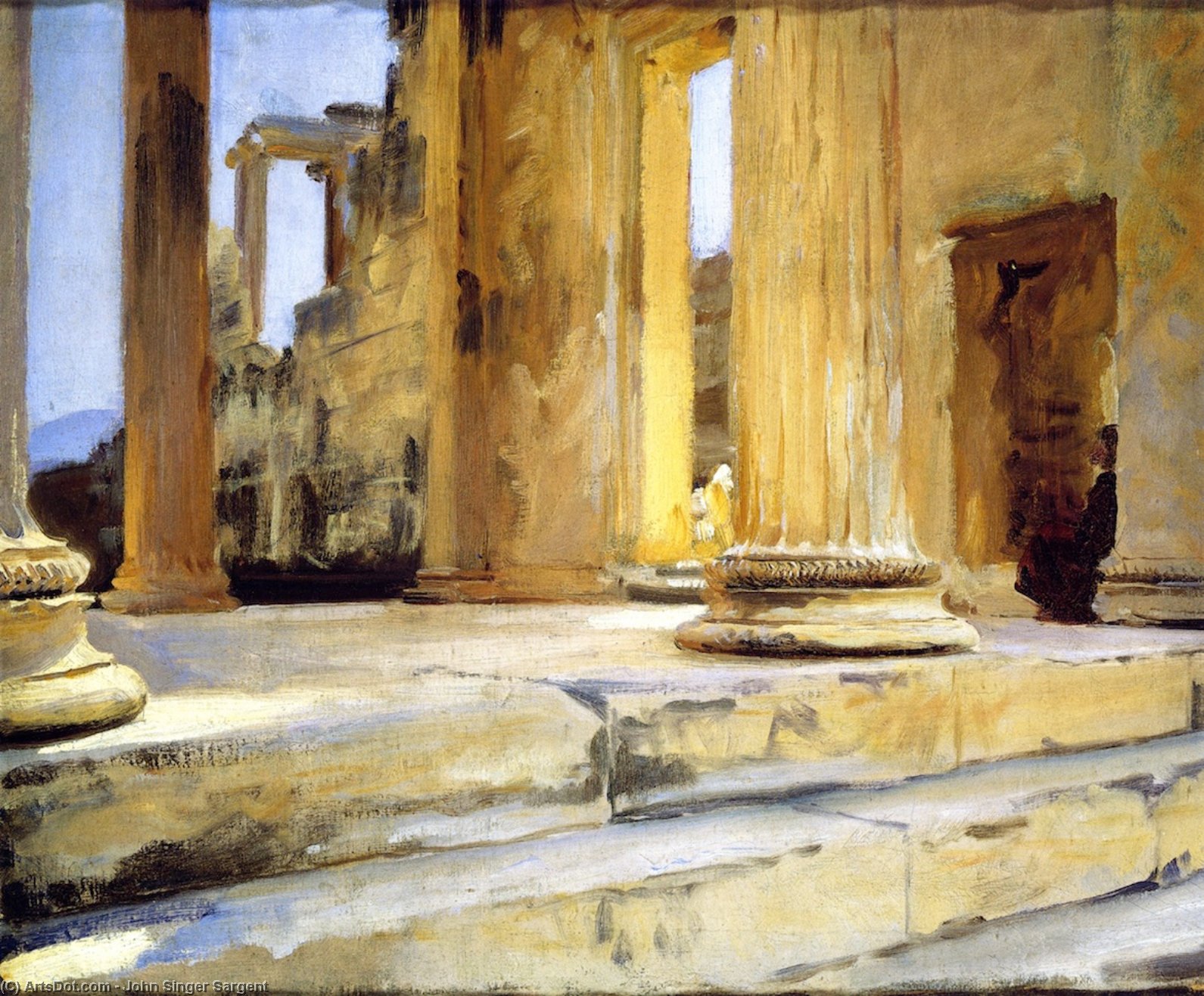 Order Oil Painting Replica Sketch of Erechtheum (also known as The Beggar), 1891 by John Singer Sargent (1856-1925, Italy) | ArtsDot.com