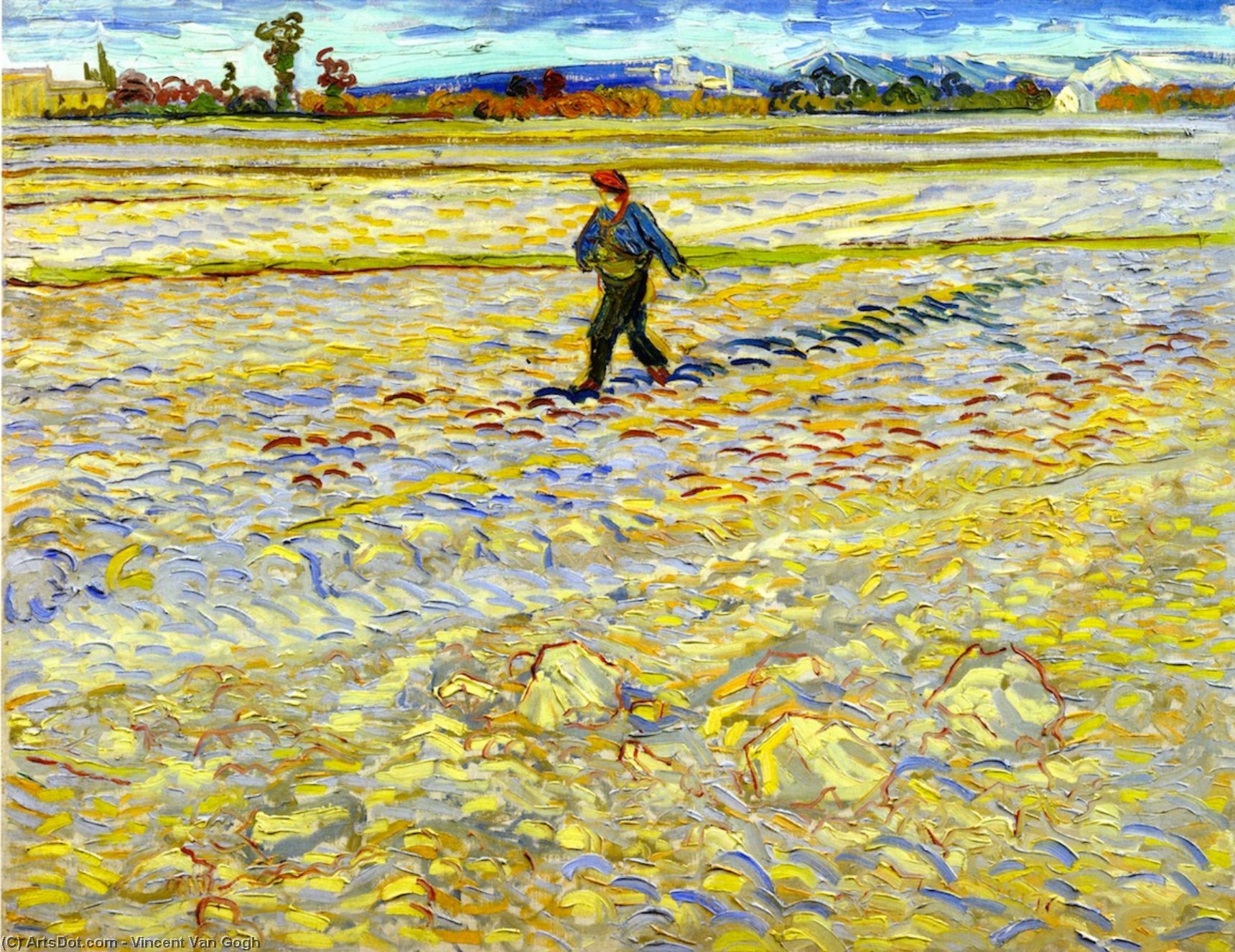 Order Oil Painting Replica The Sower, 1888 by Vincent Van Gogh (1853-1890, Netherlands) | ArtsDot.com