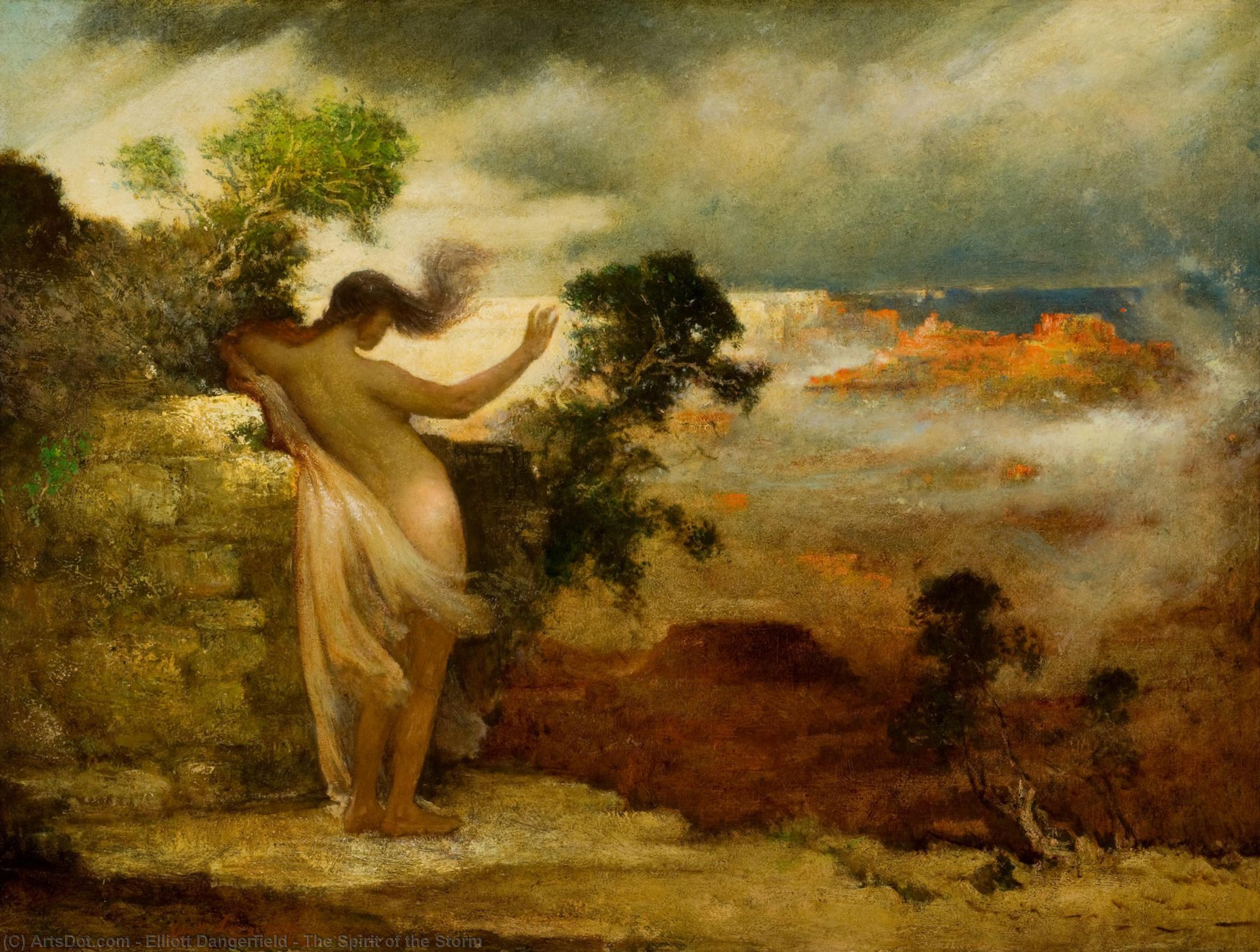 Buy Museum Art Reproductions The Spirit of the Storm, 1912 by Elliott Dangerfield (1859-1932, United States) | ArtsDot.com