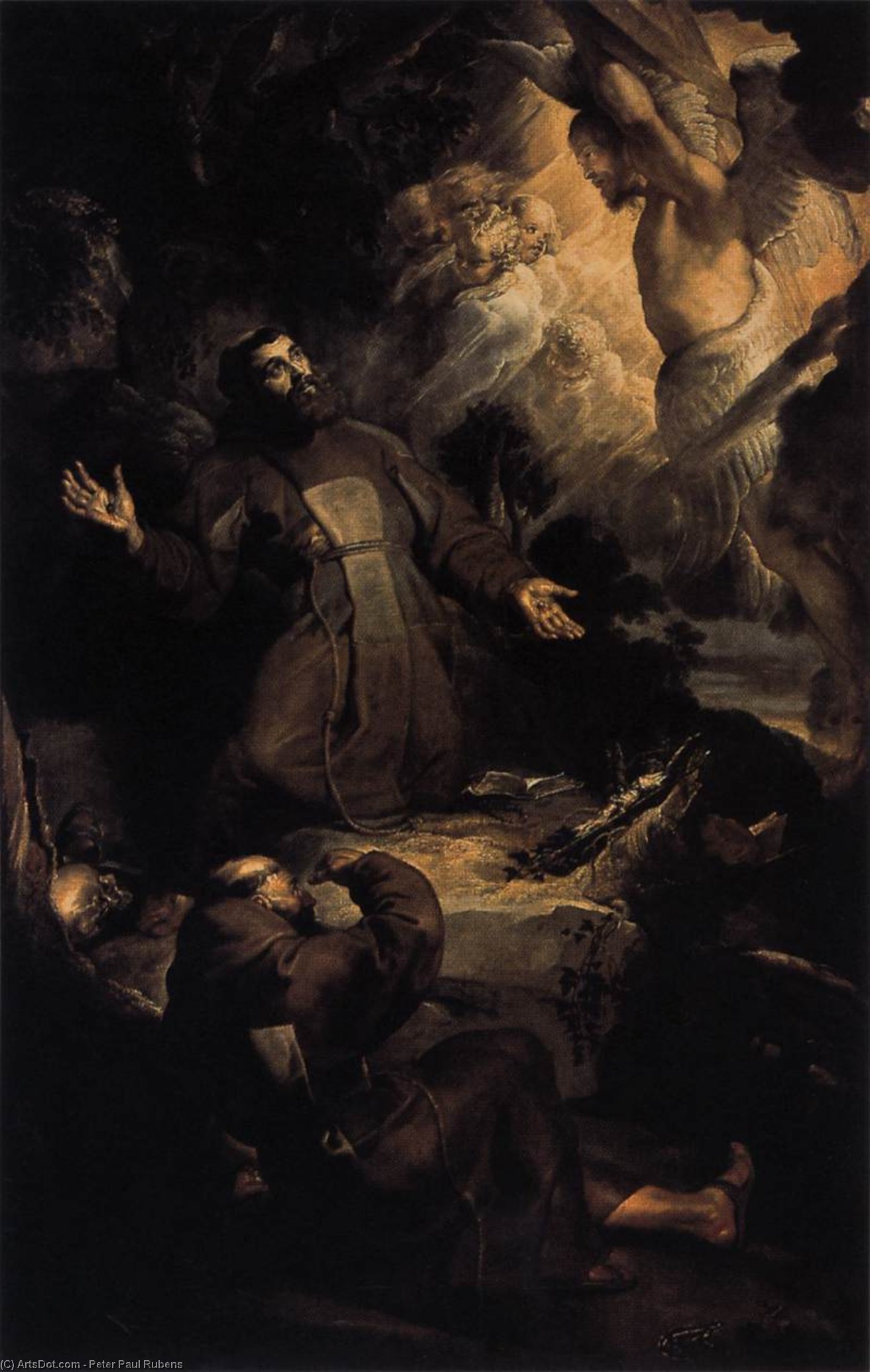 Order Oil Painting Replica The Stigmatization of St. Francis, 1616 by Peter Paul Rubens (1577-1640, Germany) | ArtsDot.com