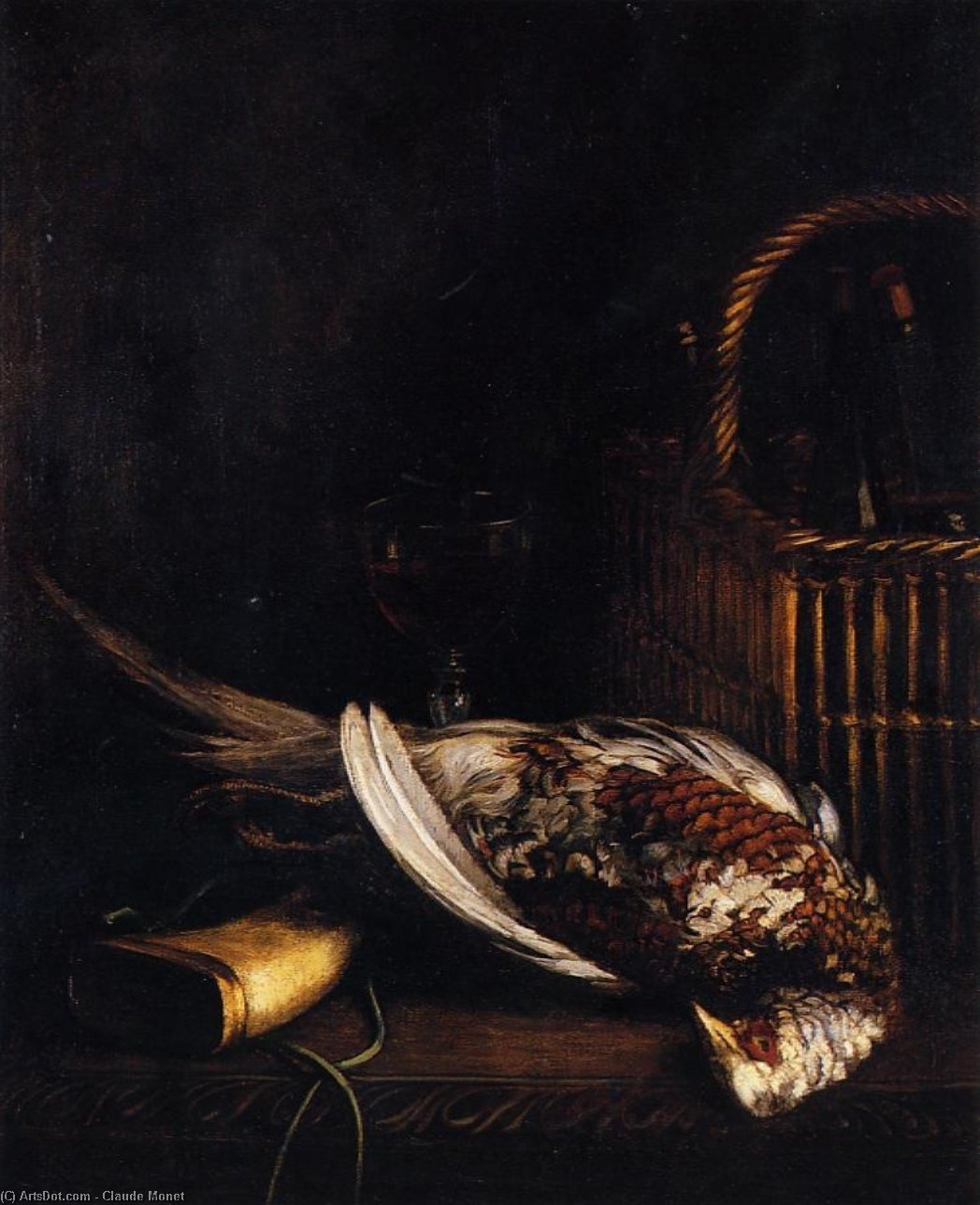 Order Paintings Reproductions Still Life with Pheasant, 1861 by Claude Monet (1840-1926, France) | ArtsDot.com