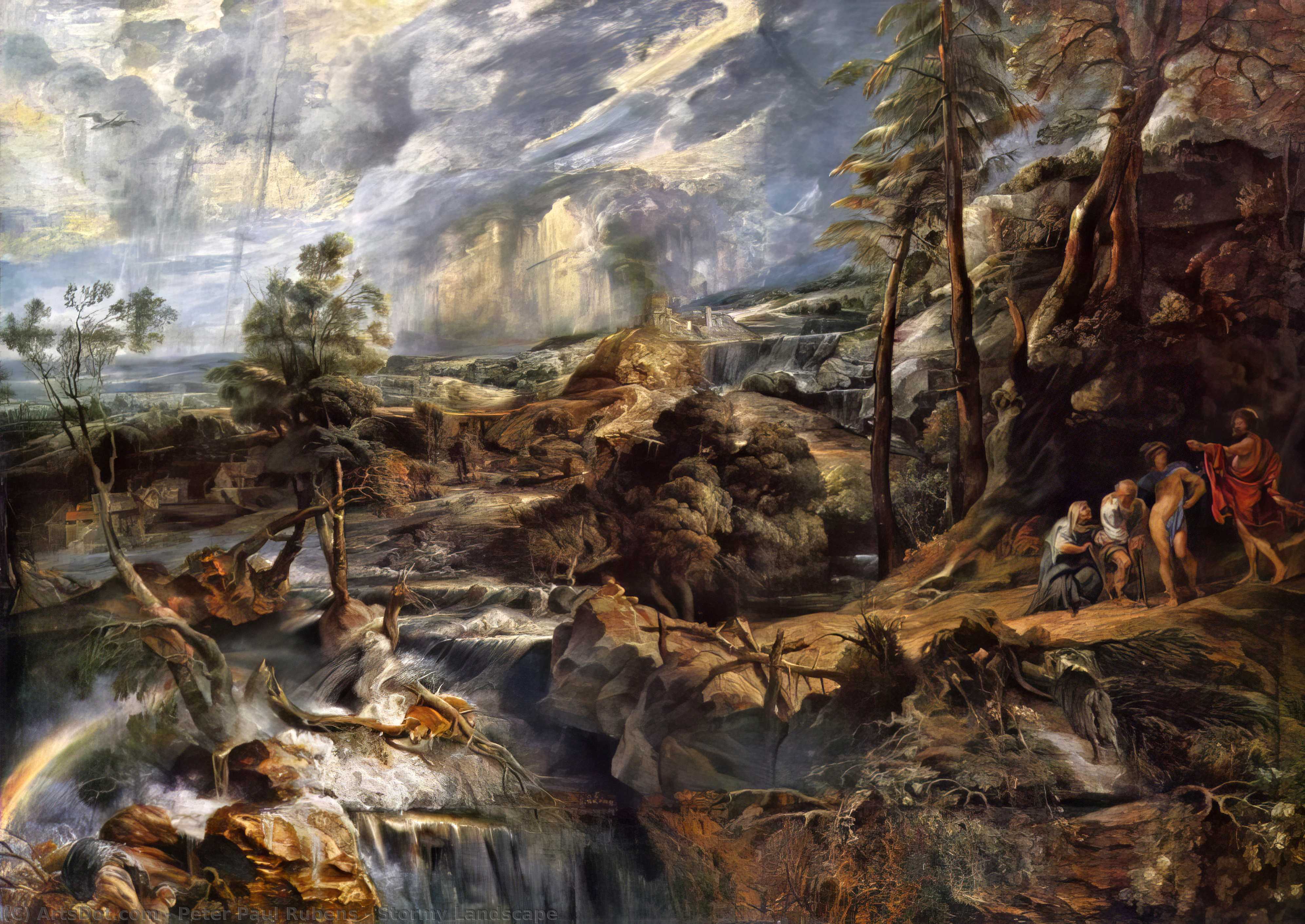 順序 「アート再現 嵐の風景, 1625 バイ Peter Paul Rubens (1577-1640, Germany) | ArtsDot.com