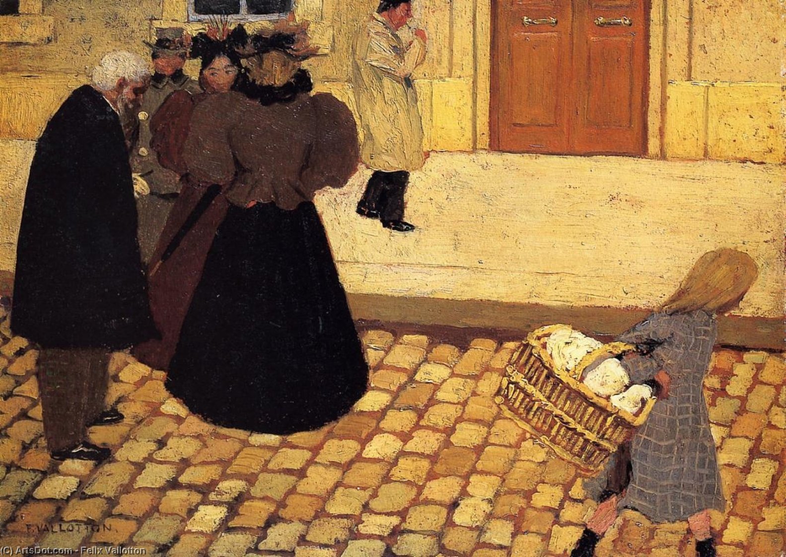 Buy Museum Art Reproductions Street Scene, 1895 by Felix Vallotton (1865-1925, Switzerland) | ArtsDot.com