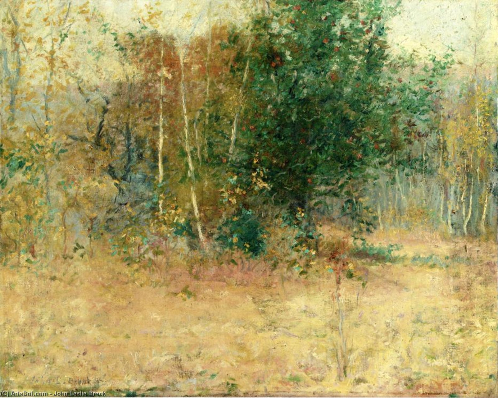 Order Oil Painting Replica Study for `Indian Summer`, 1892 by John Leslie Breck (1860-1899, United States) | ArtsDot.com
