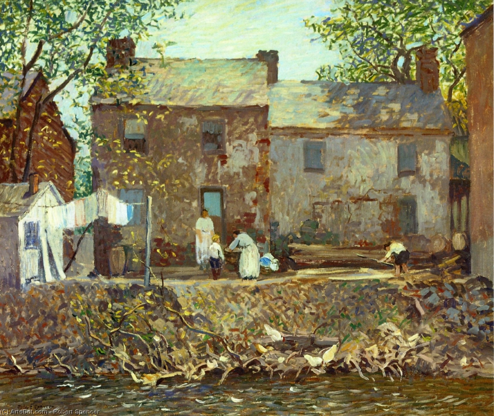 Order Artwork Replica Summertime, 1915 by Robert Spencer (1879-1931, United States) | ArtsDot.com