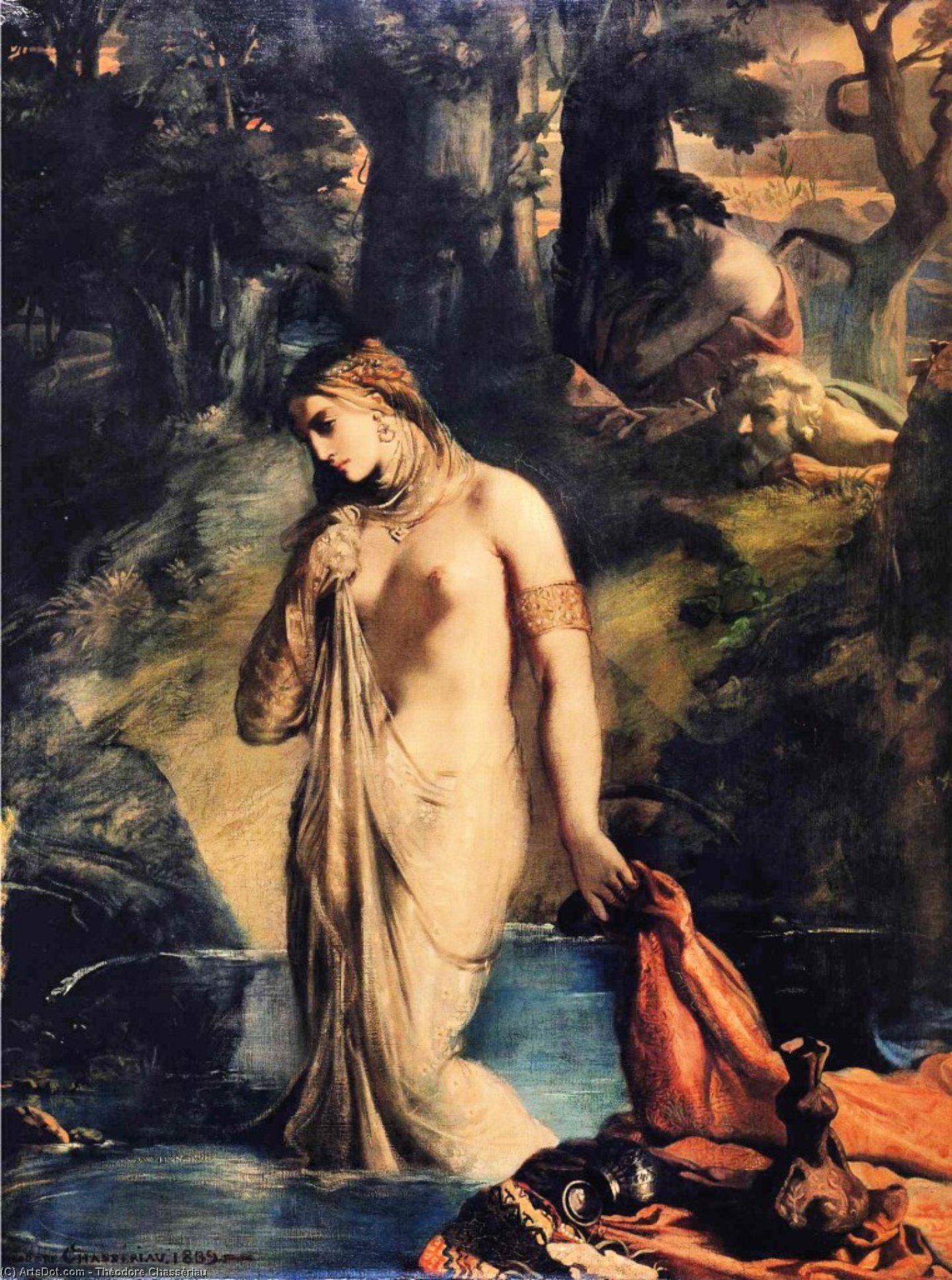Buy Museum Art Reproductions Susanna and the Elders, 1839 by Théodore Chassériau (1819-1856, Dominican Republic) | ArtsDot.com