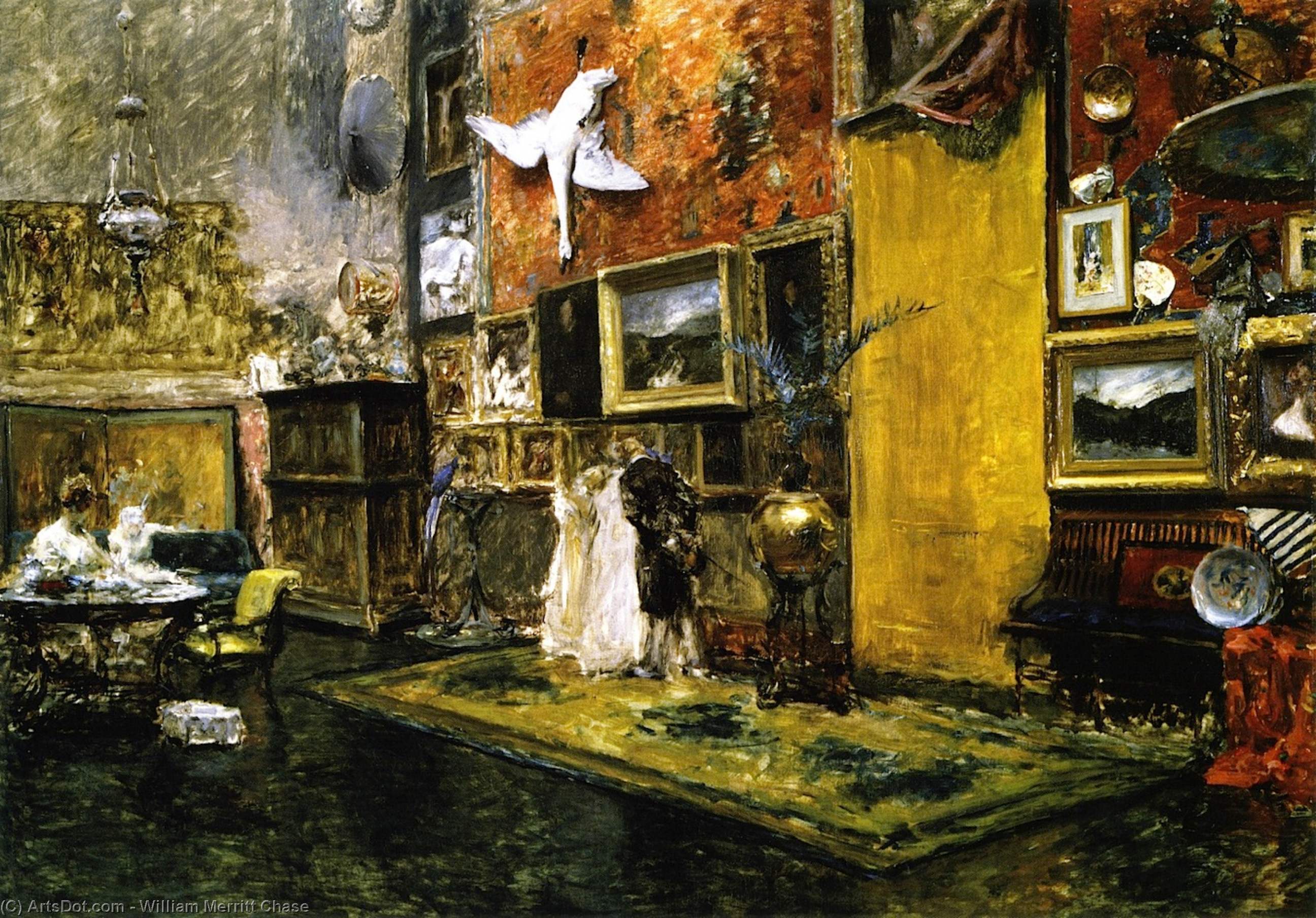 Order Oil Painting Replica The Tenth Street Studio (also known as Tenth Street Studio), 1881 by William Merritt Chase (1849-1916, United States) | ArtsDot.com