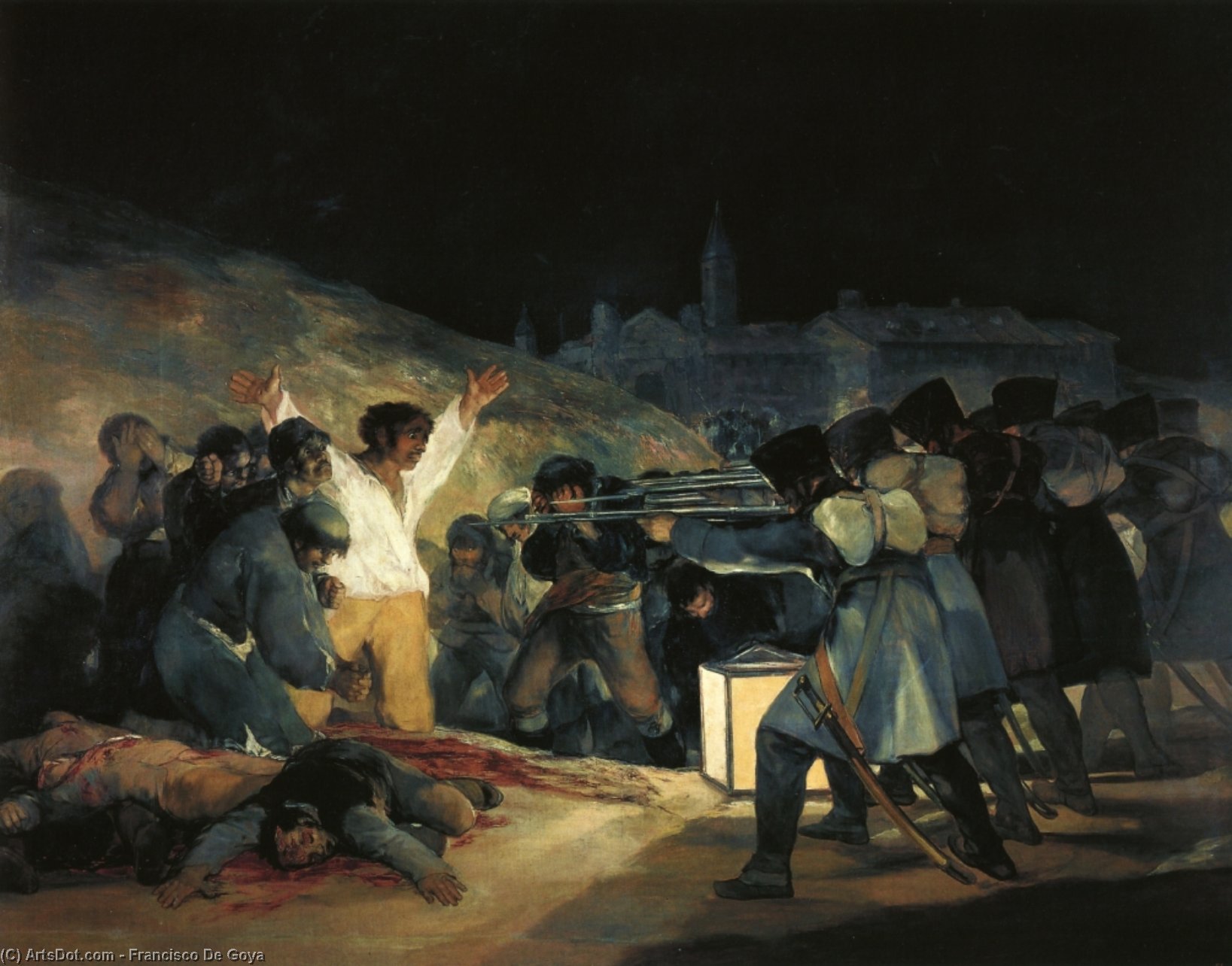 Order Paintings Reproductions The Third of May 1808, 1814 by Francisco De Goya (1746-1828, Spain) | ArtsDot.com