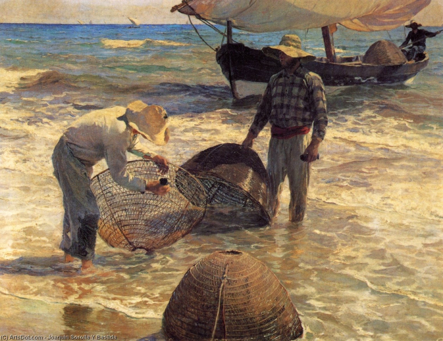 Buy Museum Art Reproductions Valencian Fishermen, 1895 by Joaquin Sorolla Y Bastida (1863-1923, Spain) | ArtsDot.com