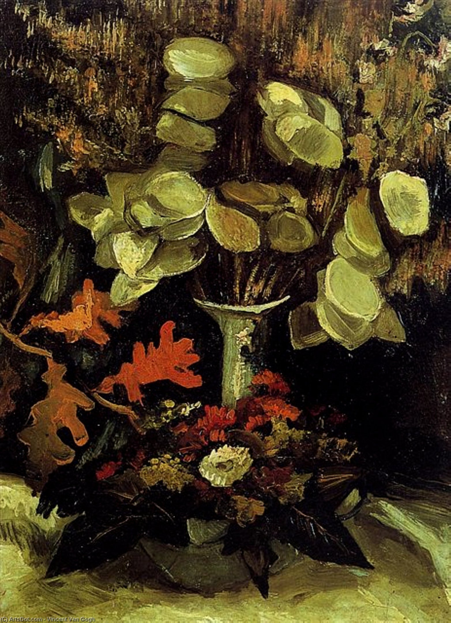 Order Artwork Replica Vase with Honesty, 1884 by Vincent Van Gogh (1853-1890, Netherlands) | ArtsDot.com