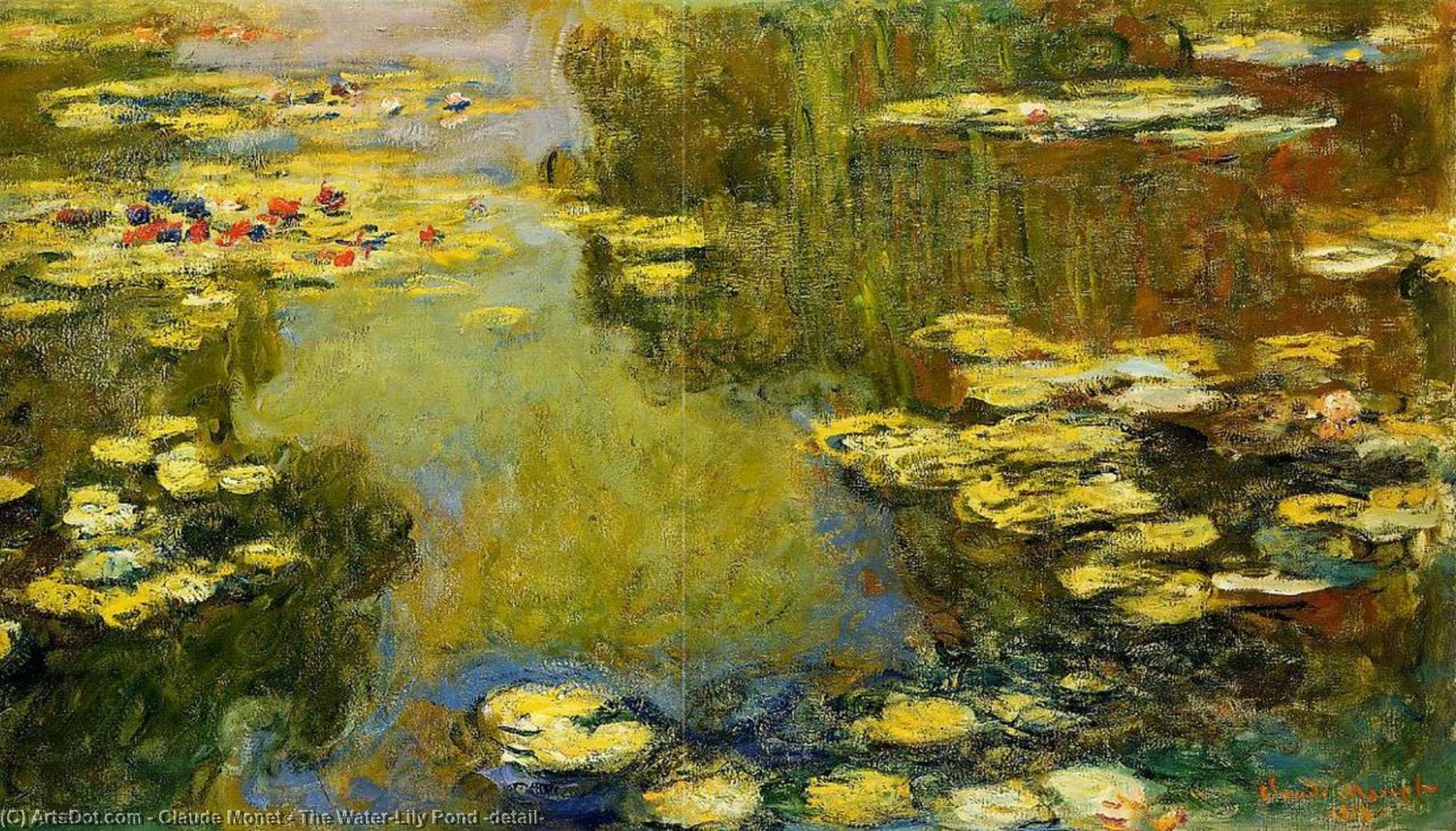 Order Oil Painting Replica The Water-Lily Pond (detail), 1917 by Claude Monet (1840-1926, France) | ArtsDot.com