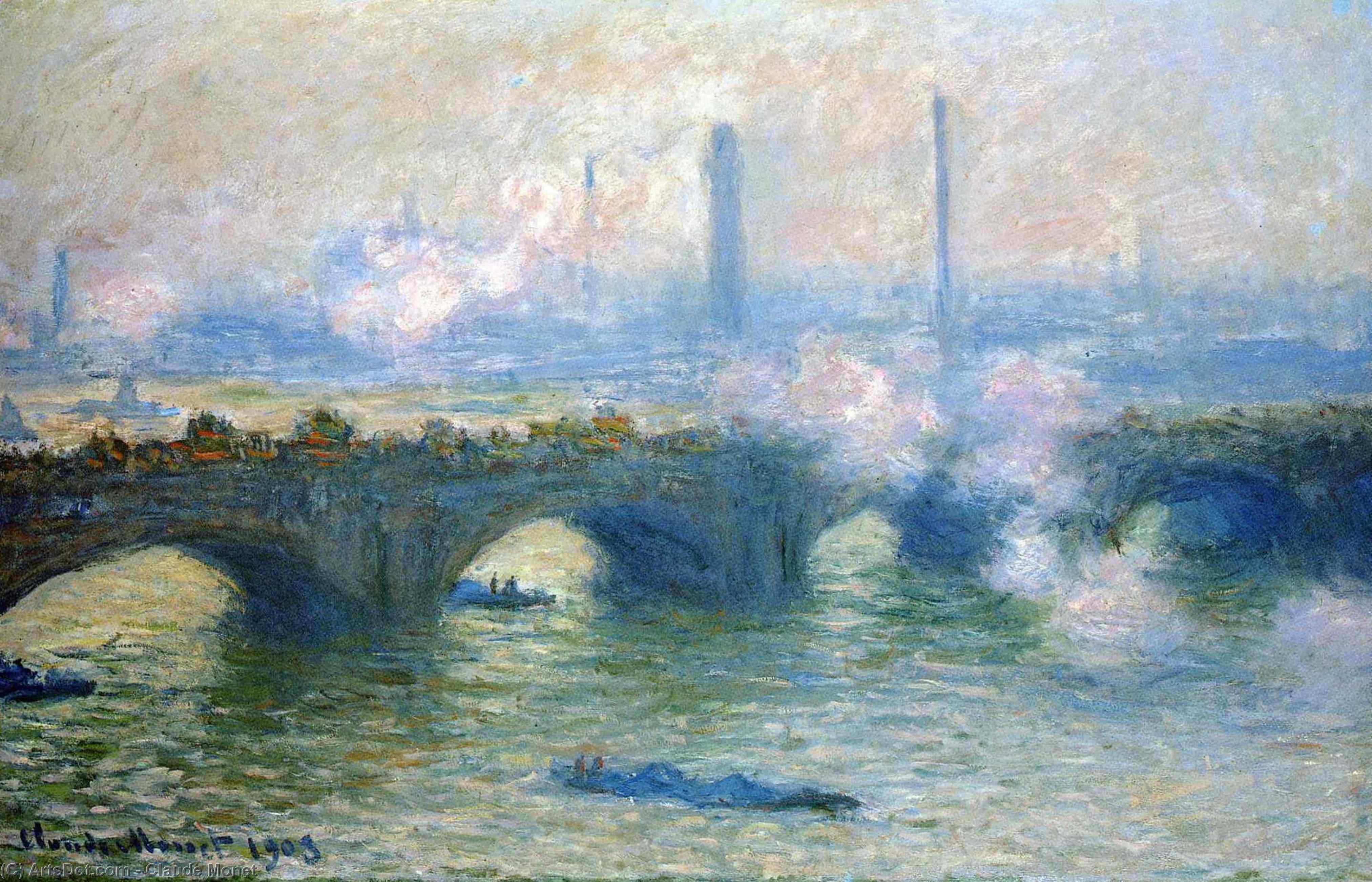 Order Artwork Replica Waterloo Bridge, 1901 by Claude Monet (1840-1926, France) | ArtsDot.com