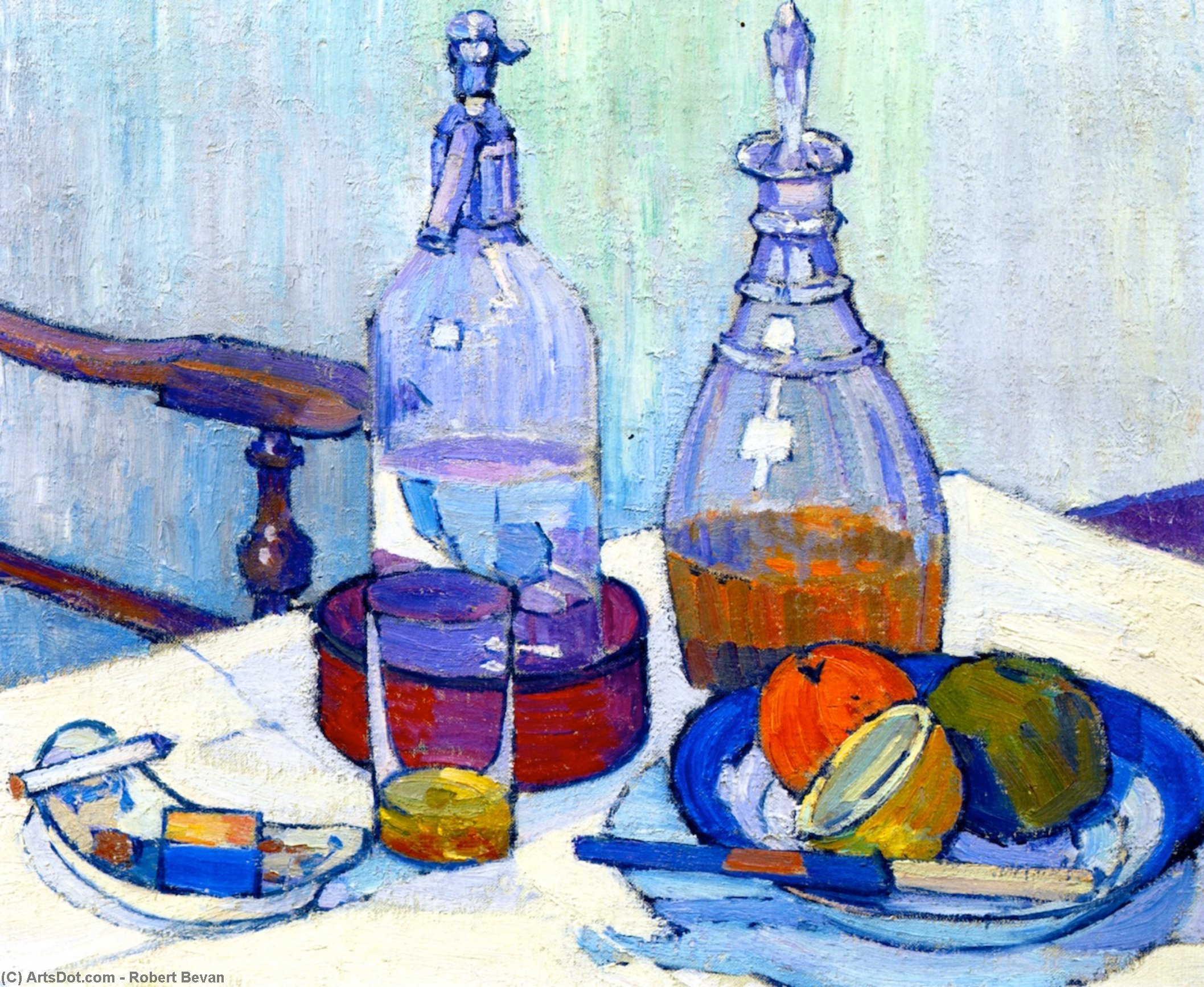 Order Oil Painting Replica Whisky and Soda, 1914 by Robert Bevan (1865-1925, United Kingdom) | ArtsDot.com