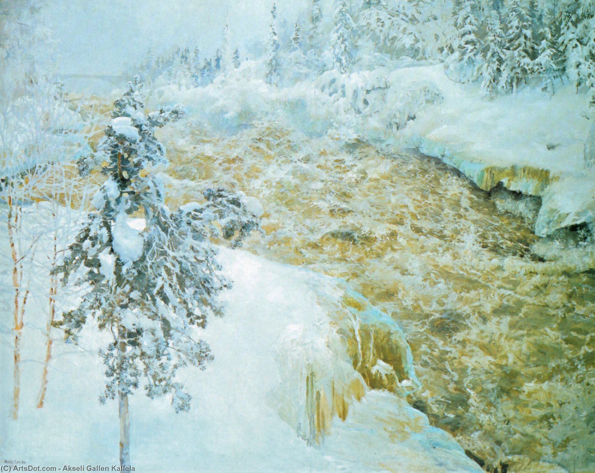 Order Artwork Replica Winter Scene from Imatra, 1893 by Akseli Gallen Kallela (1865-1931, Finland) | ArtsDot.com