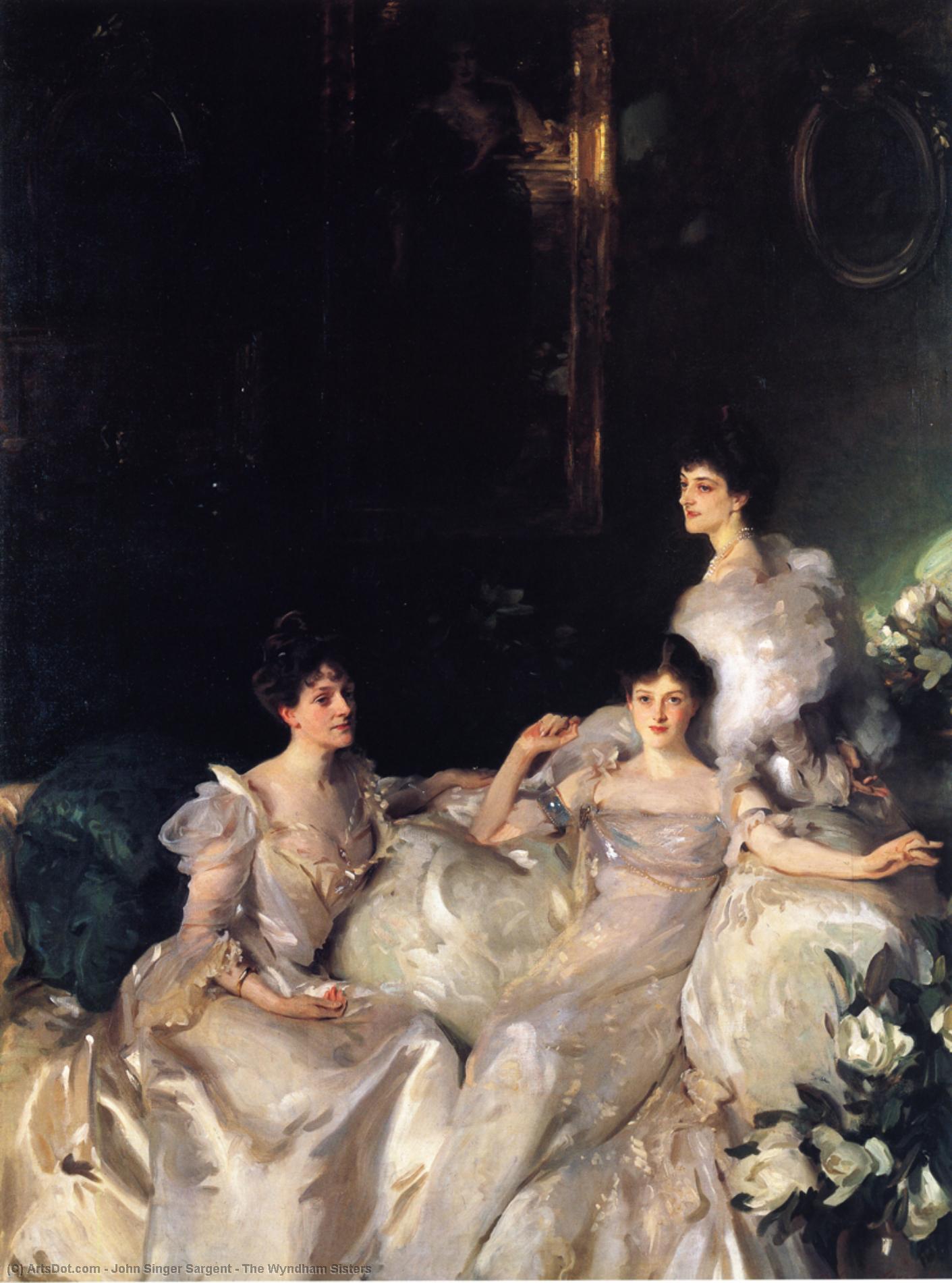 Buy Museum Art Reproductions The Wyndham Sisters, 1899 by John Singer Sargent (1856-1925, Italy) | ArtsDot.com