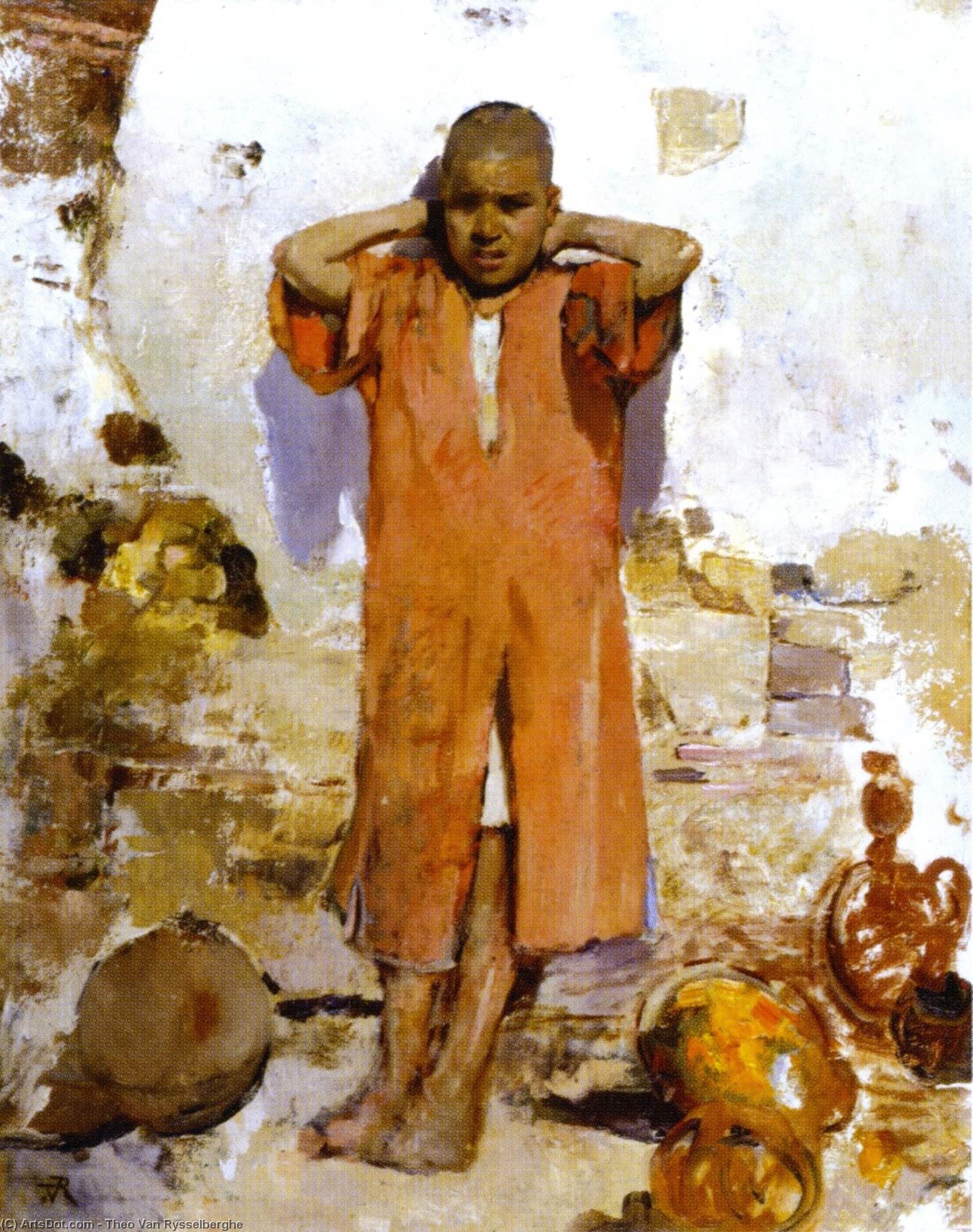 Buy Museum Art Reproductions Young Arab, 1882 by Theo Van Rysselberghe (1862-1926, Belgium) | ArtsDot.com