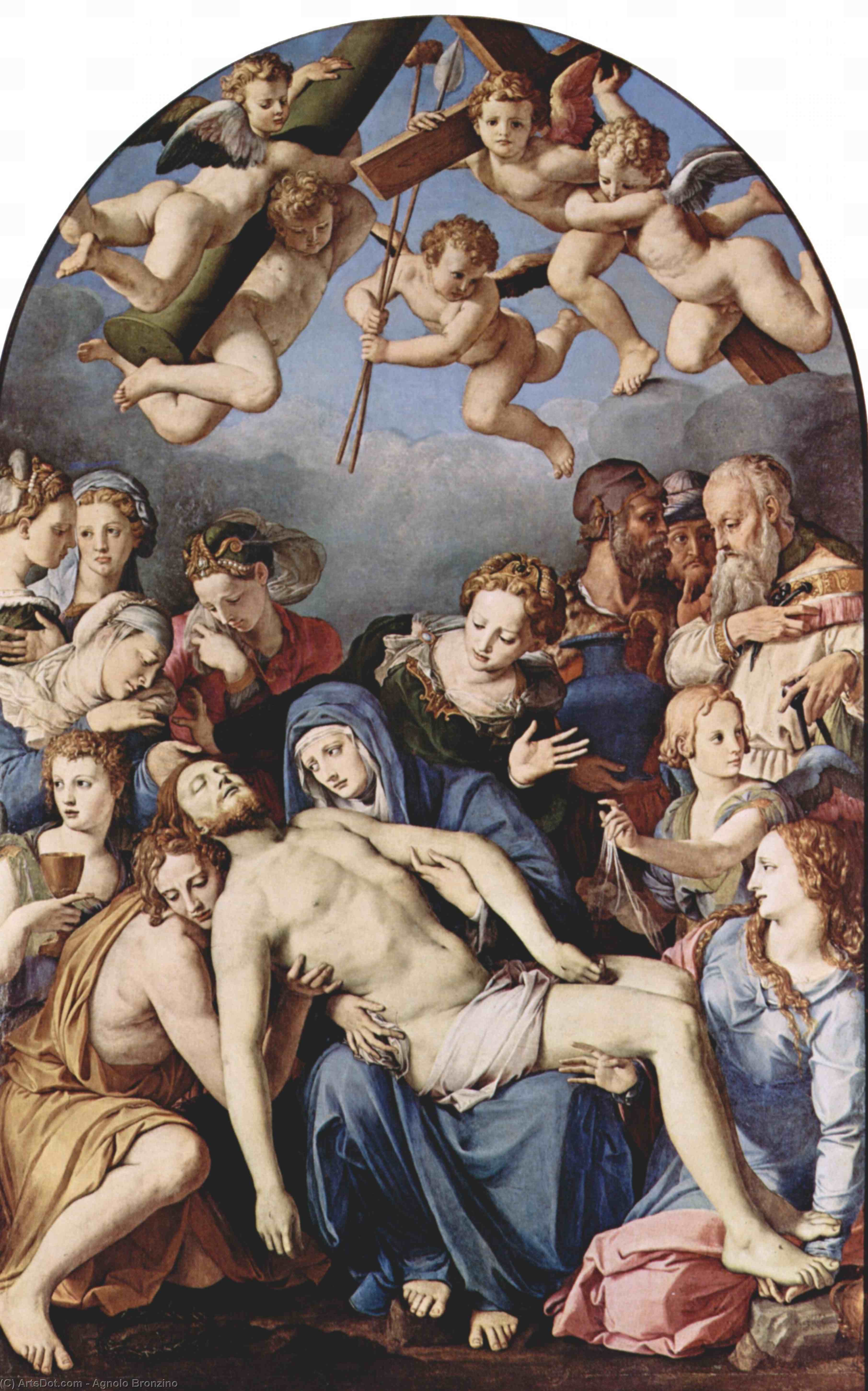 Buy Museum Art Reproductions Deposition from the Cross, 1545 by Agnolo Bronzino (1503-1572, Italy) | ArtsDot.com