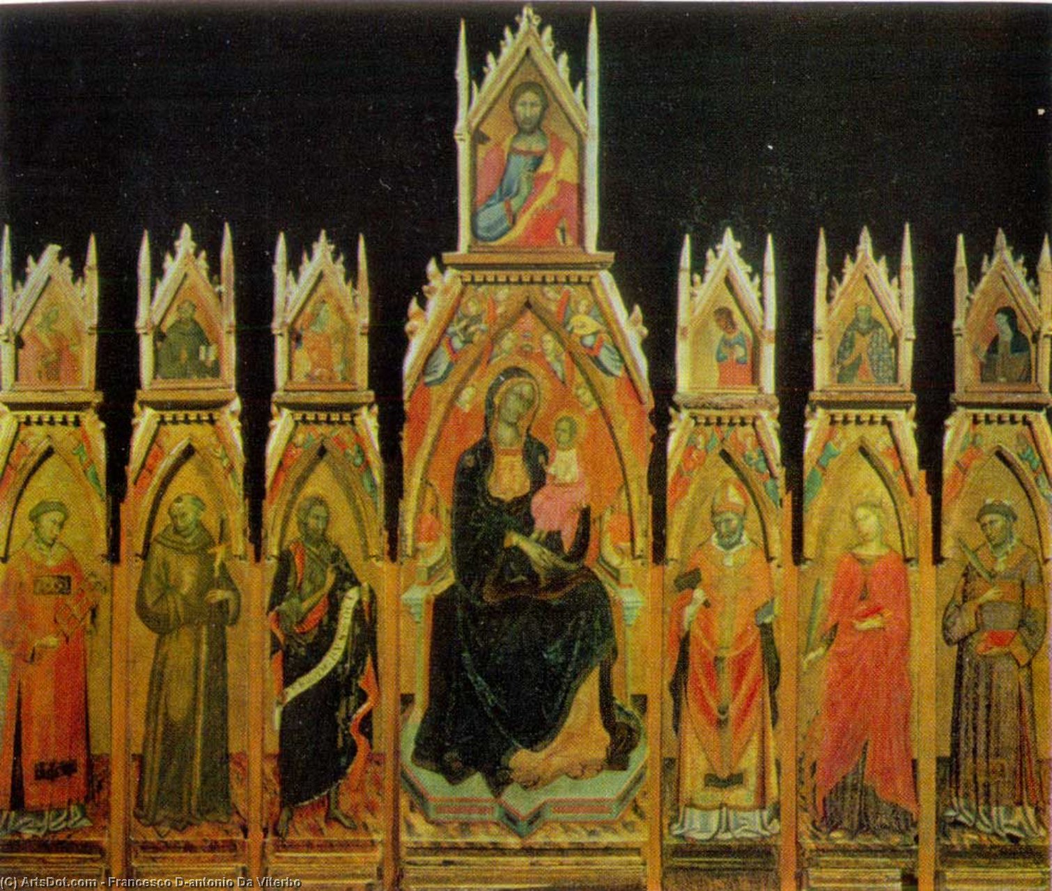 Order Oil Painting Replica Publie Dans Francesco D`antonio De Ancona by Francesco D'antonio Da Viterbo (1407-1476, Italy) | ArtsDot.com