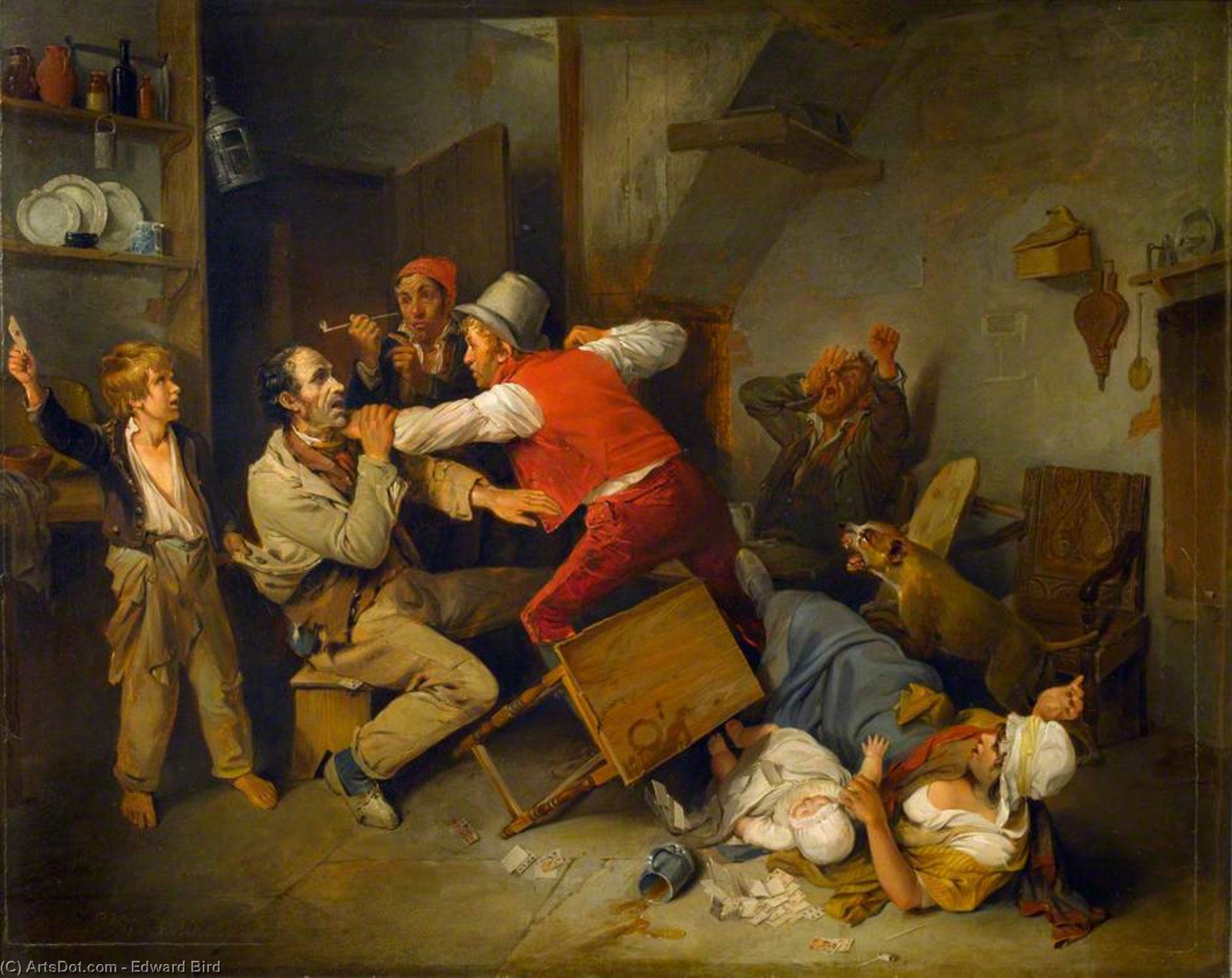Buy Museum Art Reproductions The Cheat Detected by Edward Bird (1772-1819, United Kingdom) | ArtsDot.com