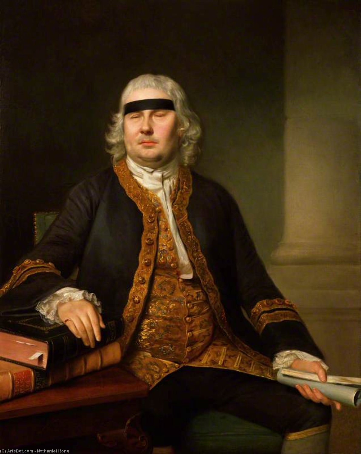 Buy Museum Art Reproductions Sir John Fielding by Nathaniel Hone (1718-1784, Ireland) | ArtsDot.com